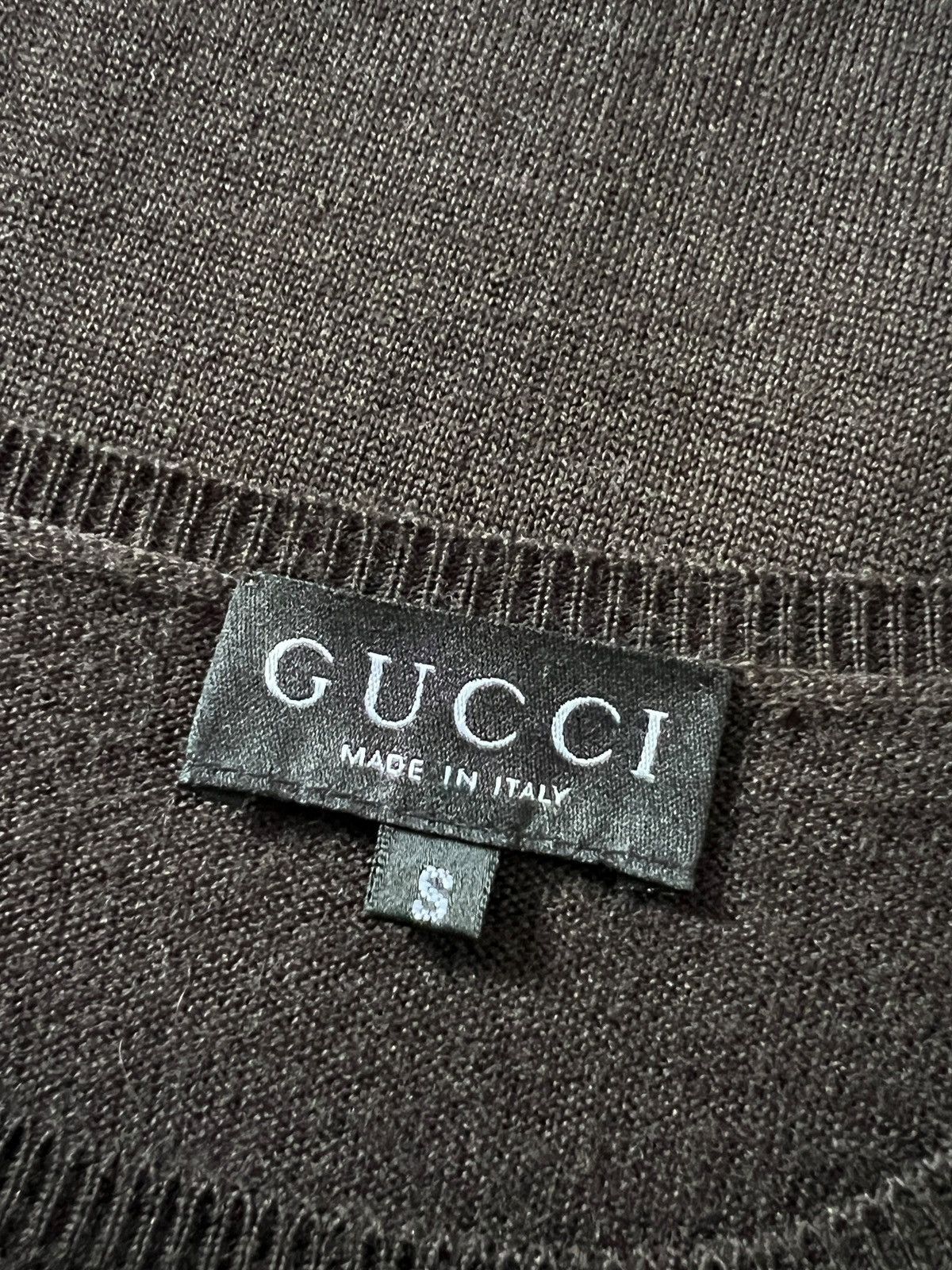 Gucci SS97 Gucci Tom Ford Textured Knit Short Sleeve Tshirt Size S / US 4 / IT 40 - 10 Thumbnail