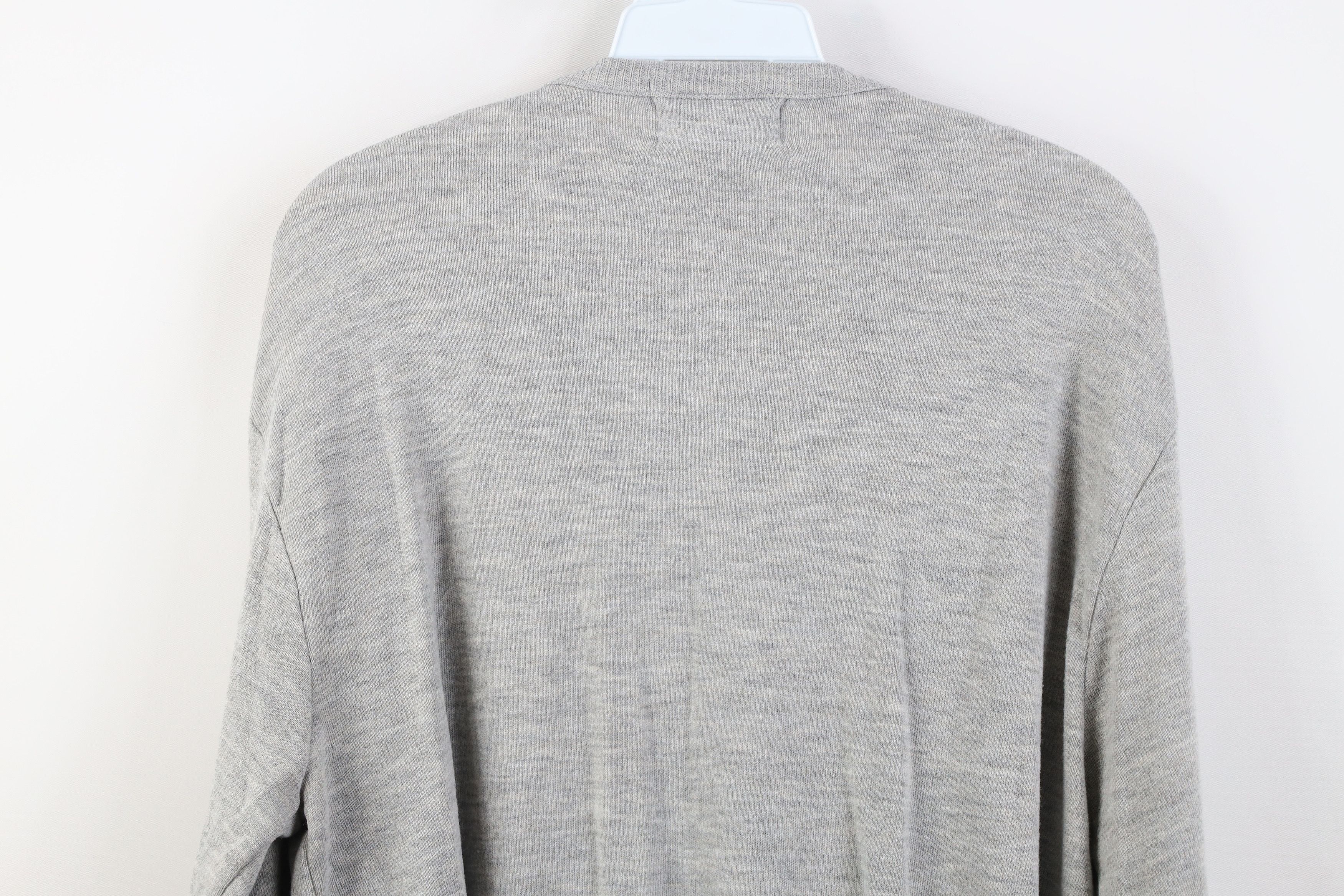 Vintage Vintage 70s Streetwear Knit V-Neck Sweater Heather Gray USA Size US L / EU 52-54 / 3 - 9 Thumbnail