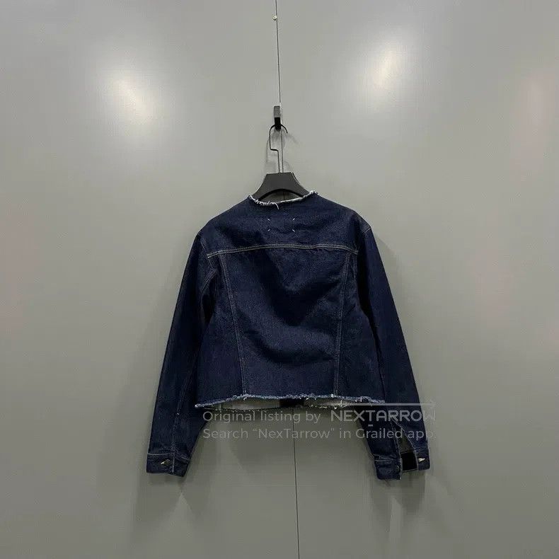 Maison Margiela Maison Margiela Co-branded round-neck denim jacket with ed Size US M / EU 48-50 / 2 - 2 Thumbnail