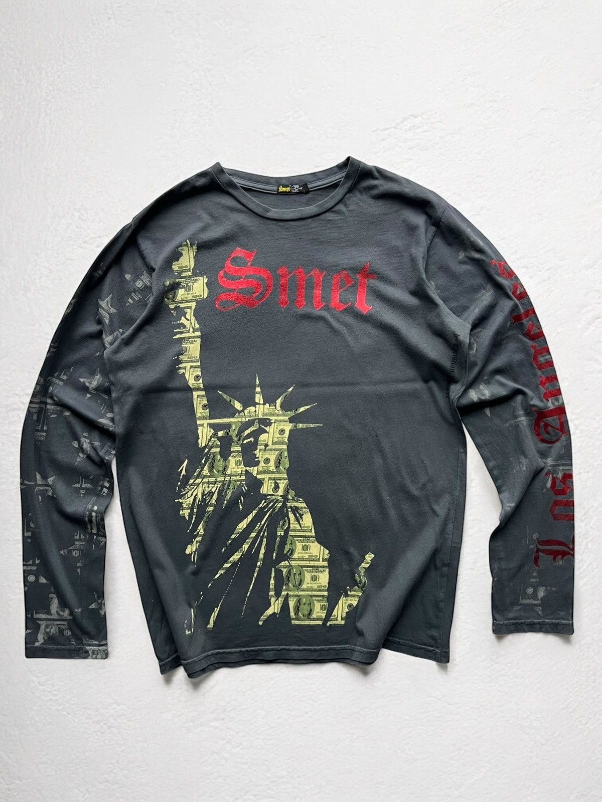 Christian Audigier × Vintage SMET by CHRISTIAN AUDIGIER LONG SLEEVE TEE RAP y2k vintage Size US M / EU 48-50 / 2 - 2 Thumbnail