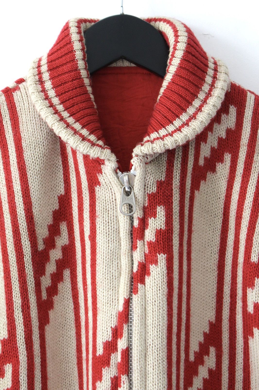 Nicole Club 2000S NICOLE CLUB REVERSIBLE ZIP-UP SOLID RED KNIT JACKET Size US L / EU 52-54 / 3 - 5 Thumbnail