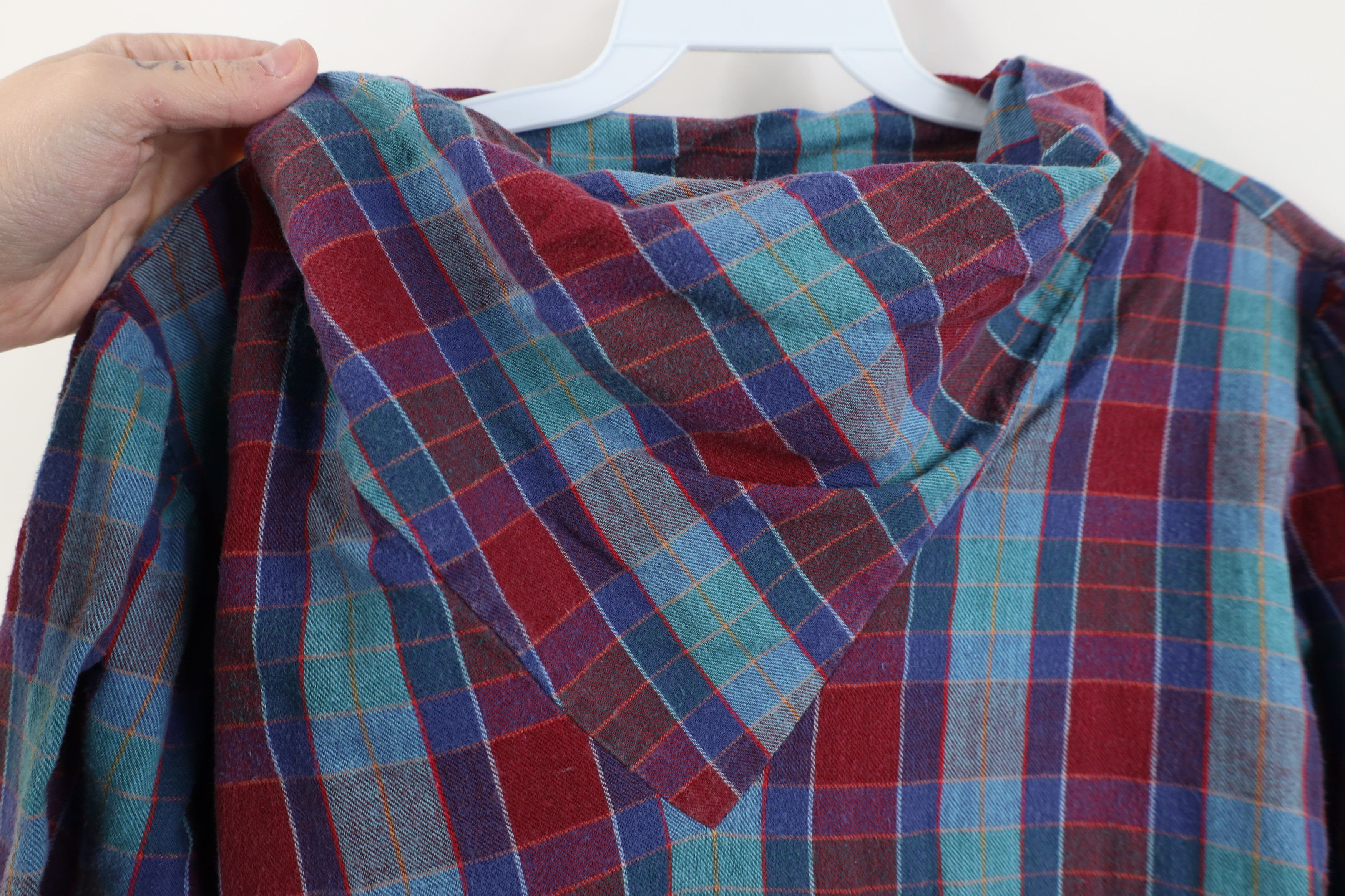 Vintage Vintage 70s Streetwear Neck Flannel Pullover Shirt Plaid USA Size XXL / US 16-18 / IT 52-54 - 4 Thumbnail