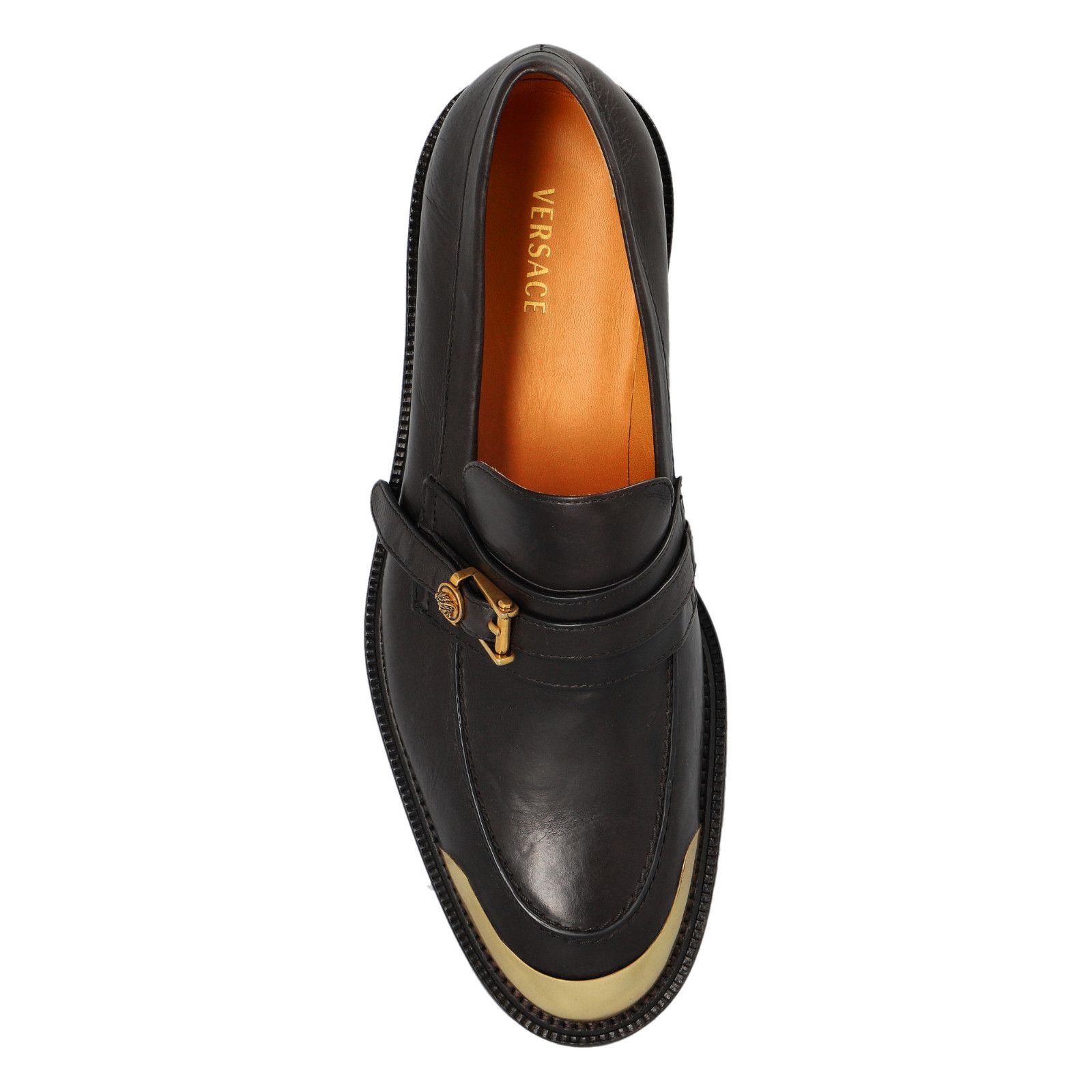 Versace VERSACE Primo Brown Leather Loafers New And Authentic (Men's Size US 8 / EU 41 - 5 Thumbnail