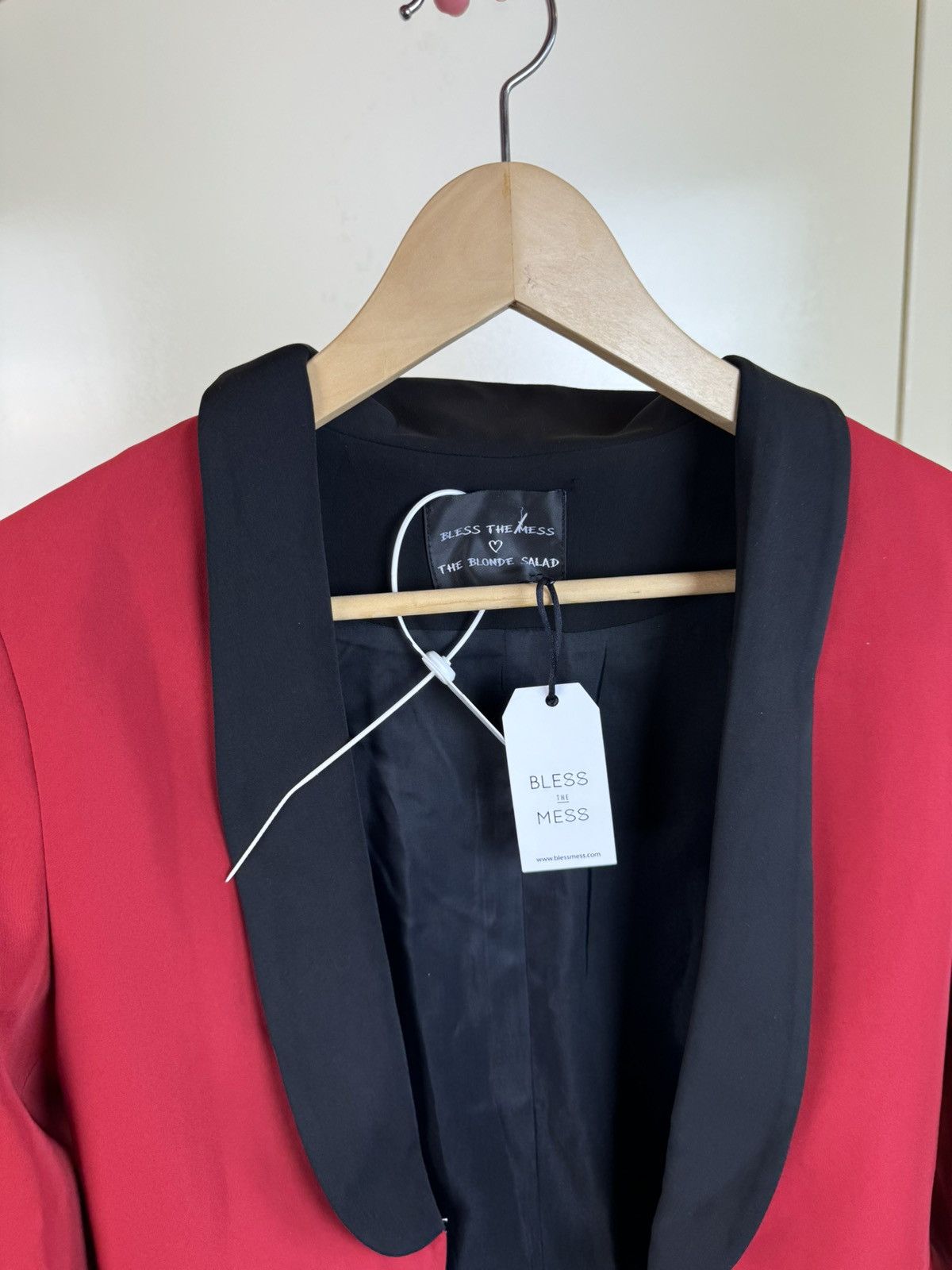 Chiara Ferragni Bless the mess blonde salad Chiara ferragni wool Blazer red Size S / US 4 / IT 40 - 12 Thumbnail