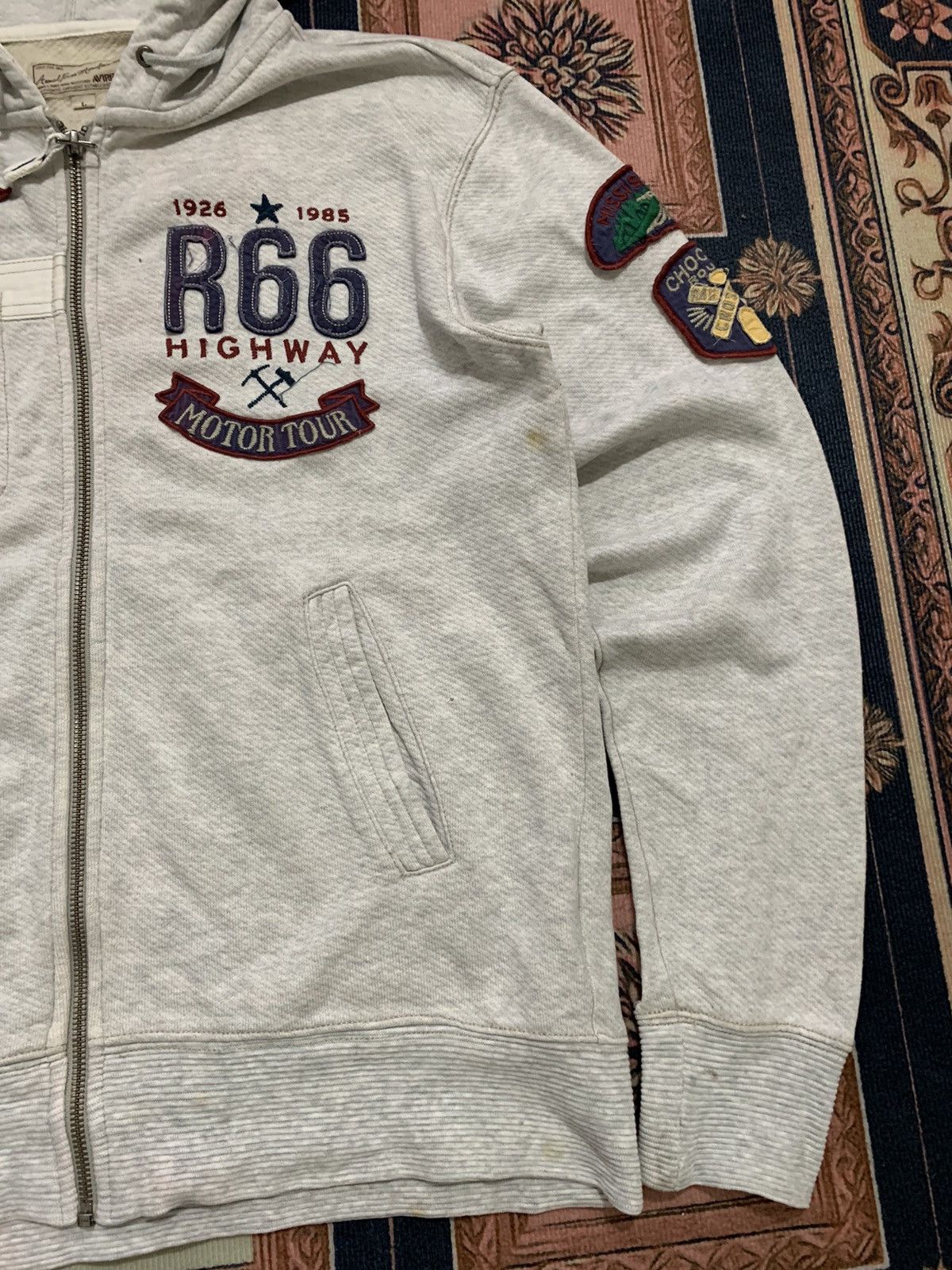 Avirex Vintage Y2K AVIREX Motor Tour Casual Zip Hoodie Size US L / EU 52-54 / 3 - 2 Thumbnail