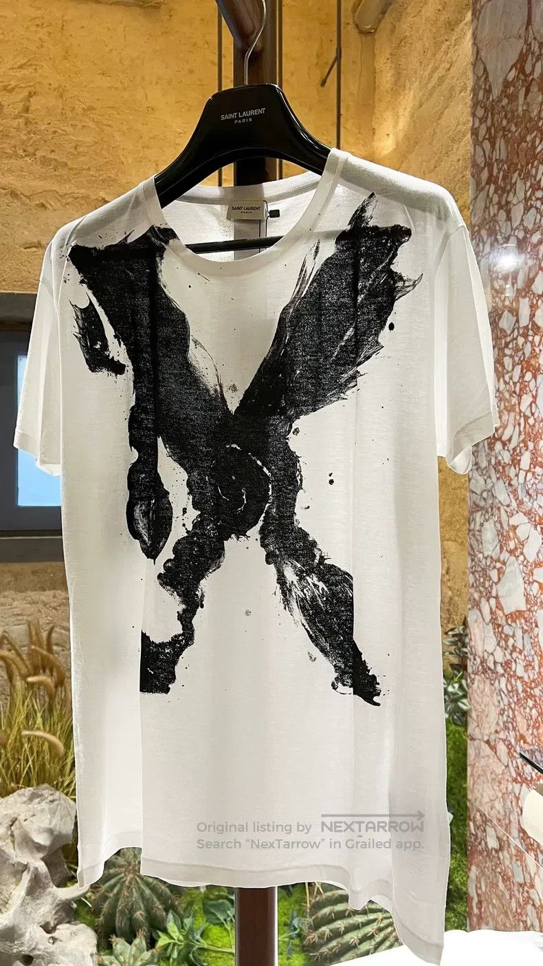Saint Laurent Paris Saint Laurent Paris short sleeves Size M / US 6-8 / IT 42-44 - 2 Thumbnail