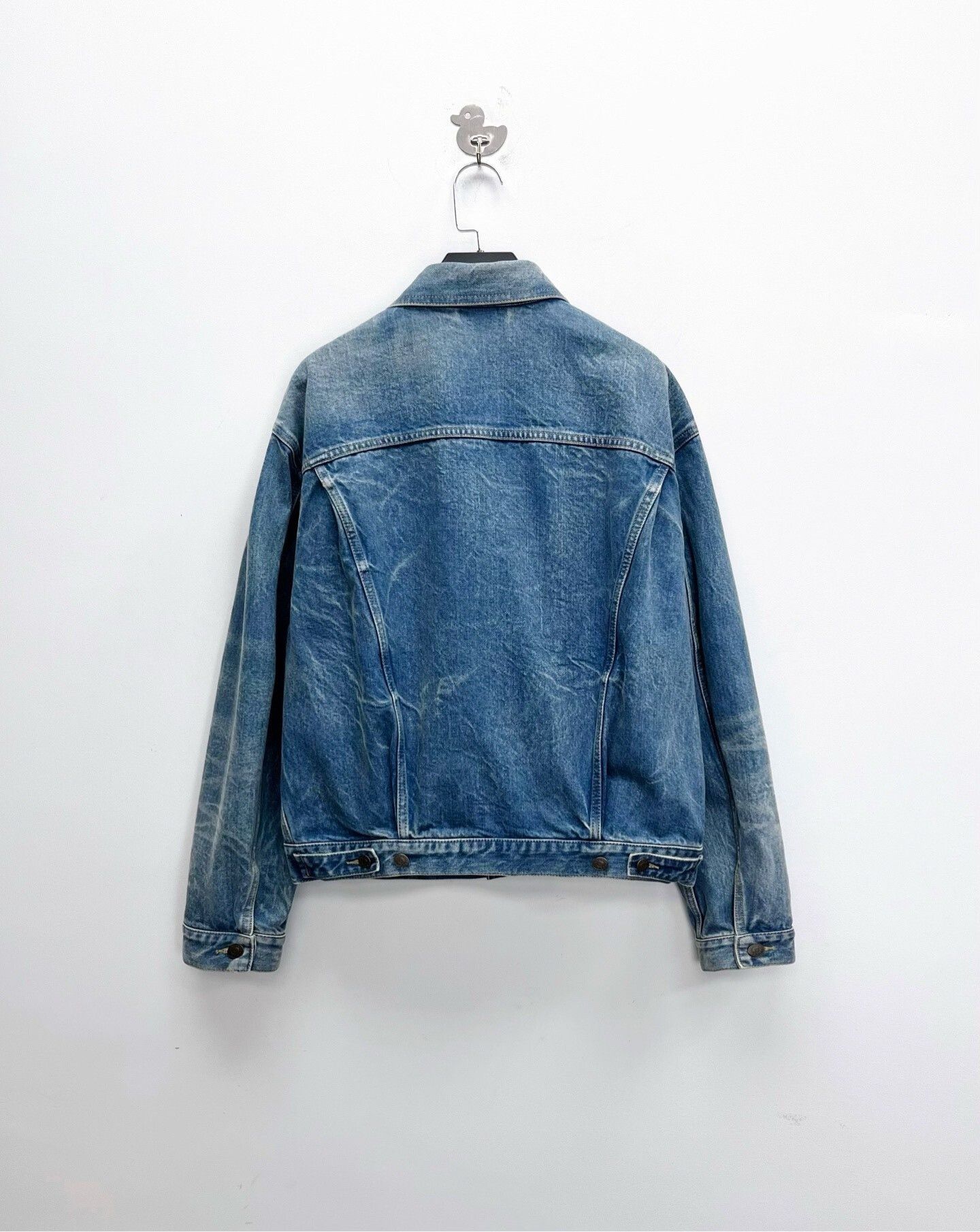 Gucci Gucci Washed Blue Embroidered Nautical Logo Denim Jacket Size US S / EU 44-46 / 1 - 1 Thumbnail