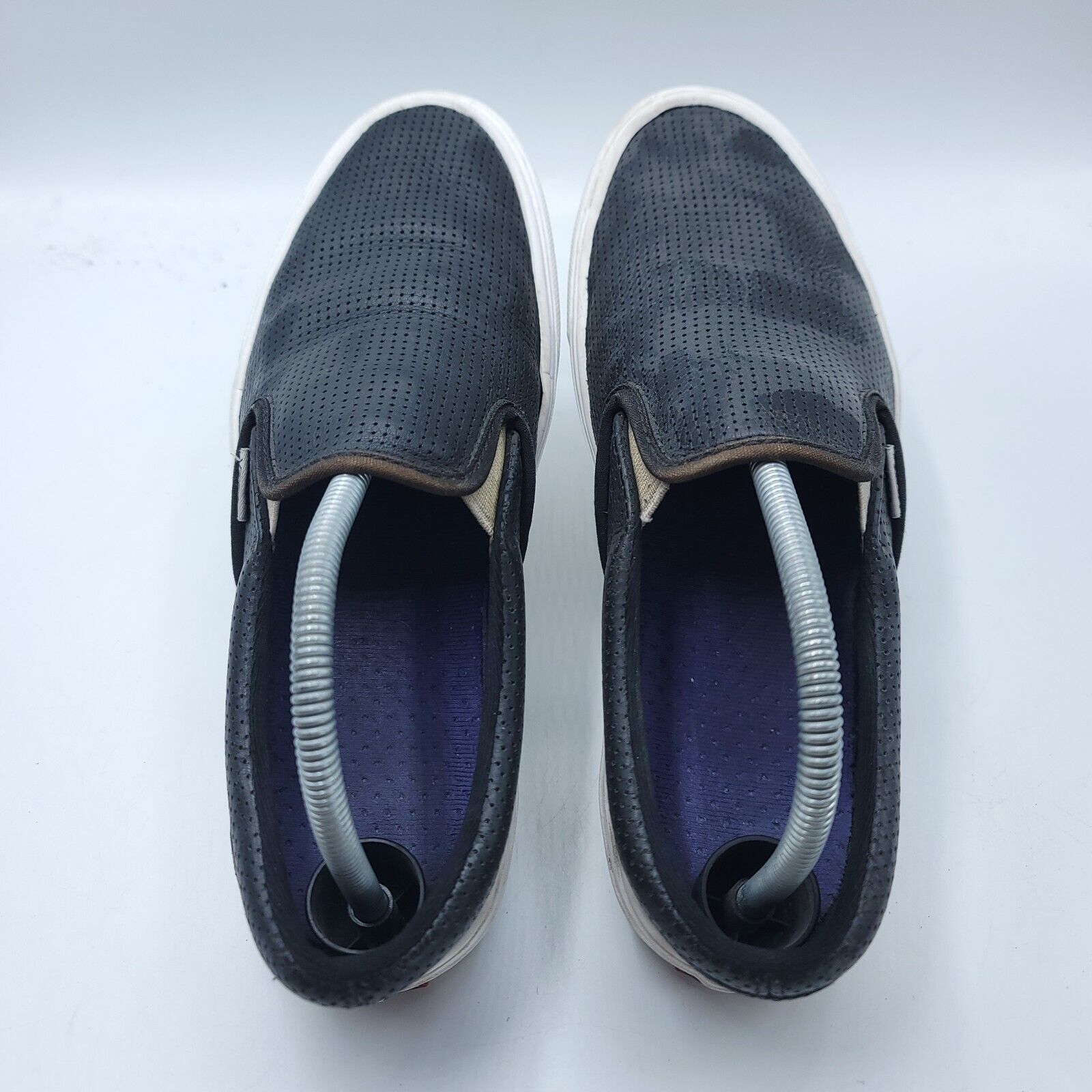 Vans Vans Off The Wall Sneaker Shoe Men Size 8.5 TCH0 Black White Size US 8.5 / EU 41-42 - 4 Thumbnail