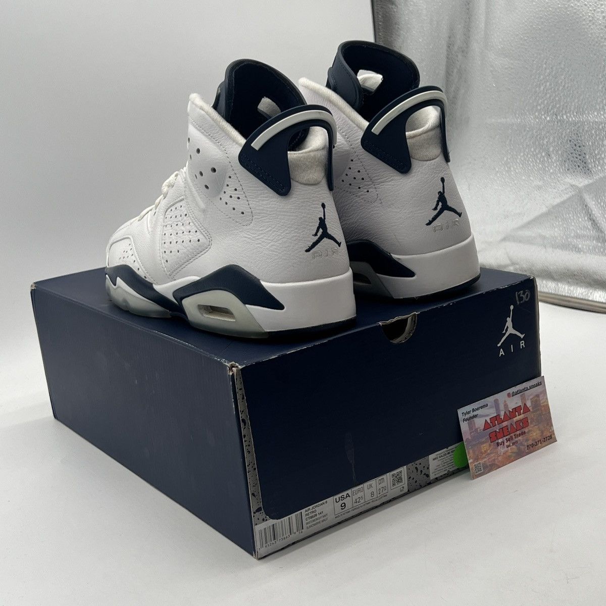 Jordan Brand Air Jordan 6 midnight navy Size US 9 / EU 42 - 4 Thumbnail