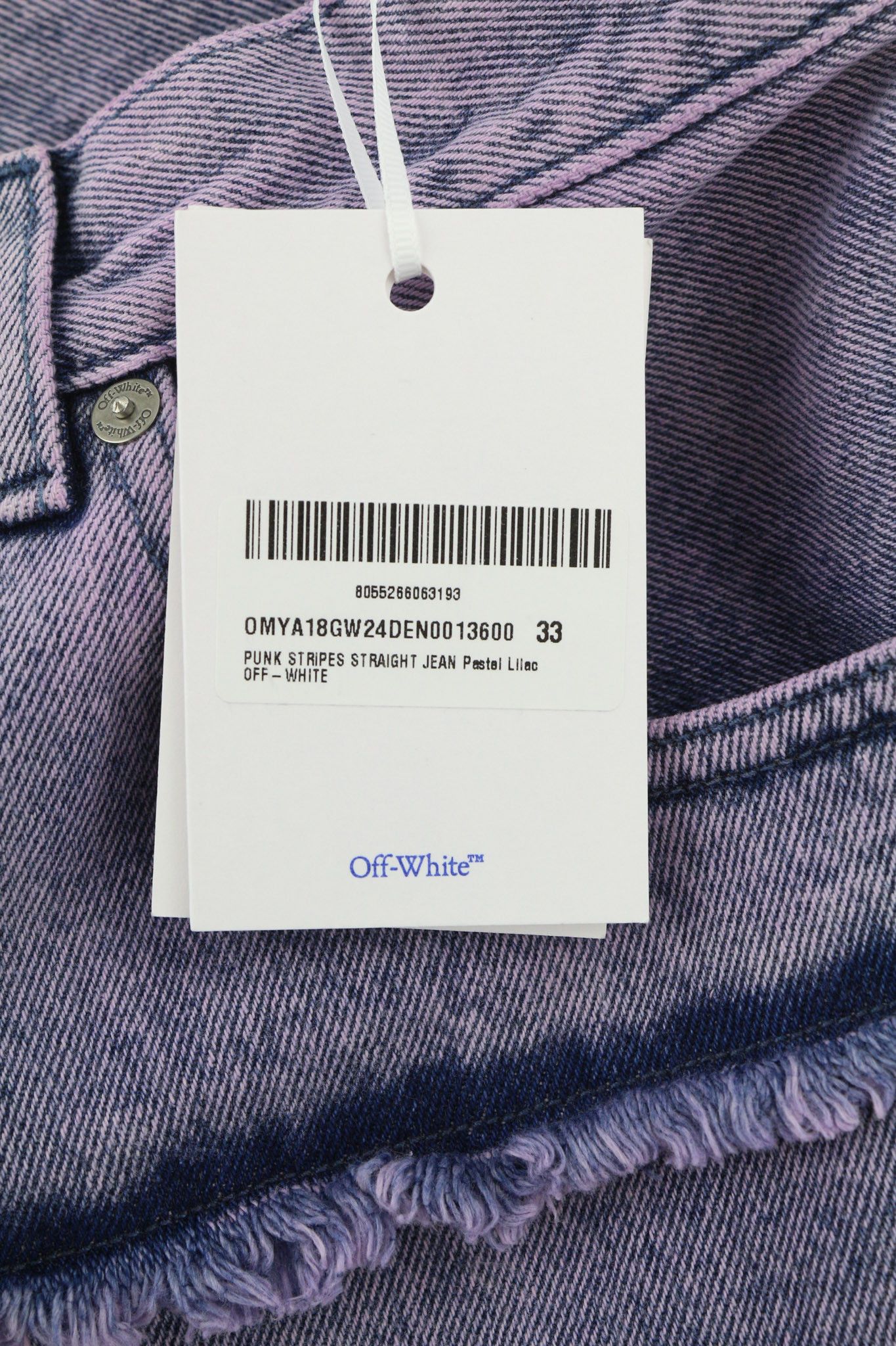 Off-White PUNK STRIPED STRAIGHT W33 Distress Denim 86363 Size US 33 - 7 Thumbnail