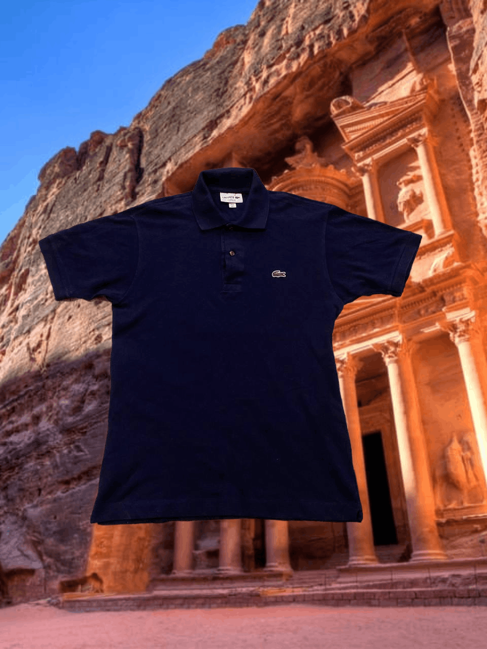 Lacoste Vintage logo Lacoste blue T-Shirt Y2K size S streetwear Size US S / EU 44-46 / 1 - 1 Thumbnail