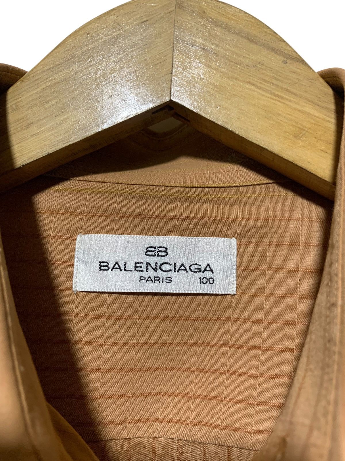 Balenciaga Vintage Balenciaga stripe textured BB longsleeve shirt Size US L / EU 52-54 / 3 - 10 Thumbnail