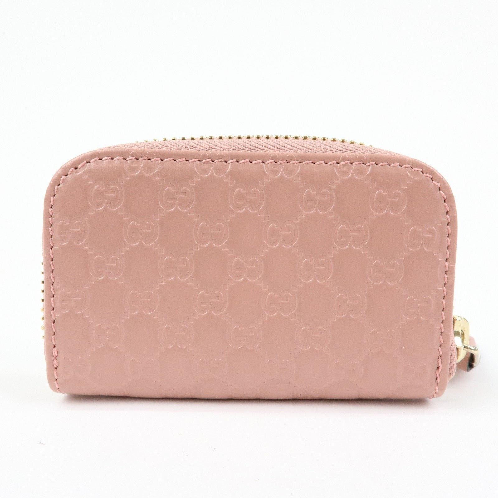 Gucci Gucci Microguccissima Leather Coin Purse Pink Size ONE SIZE - 2 Thumbnail