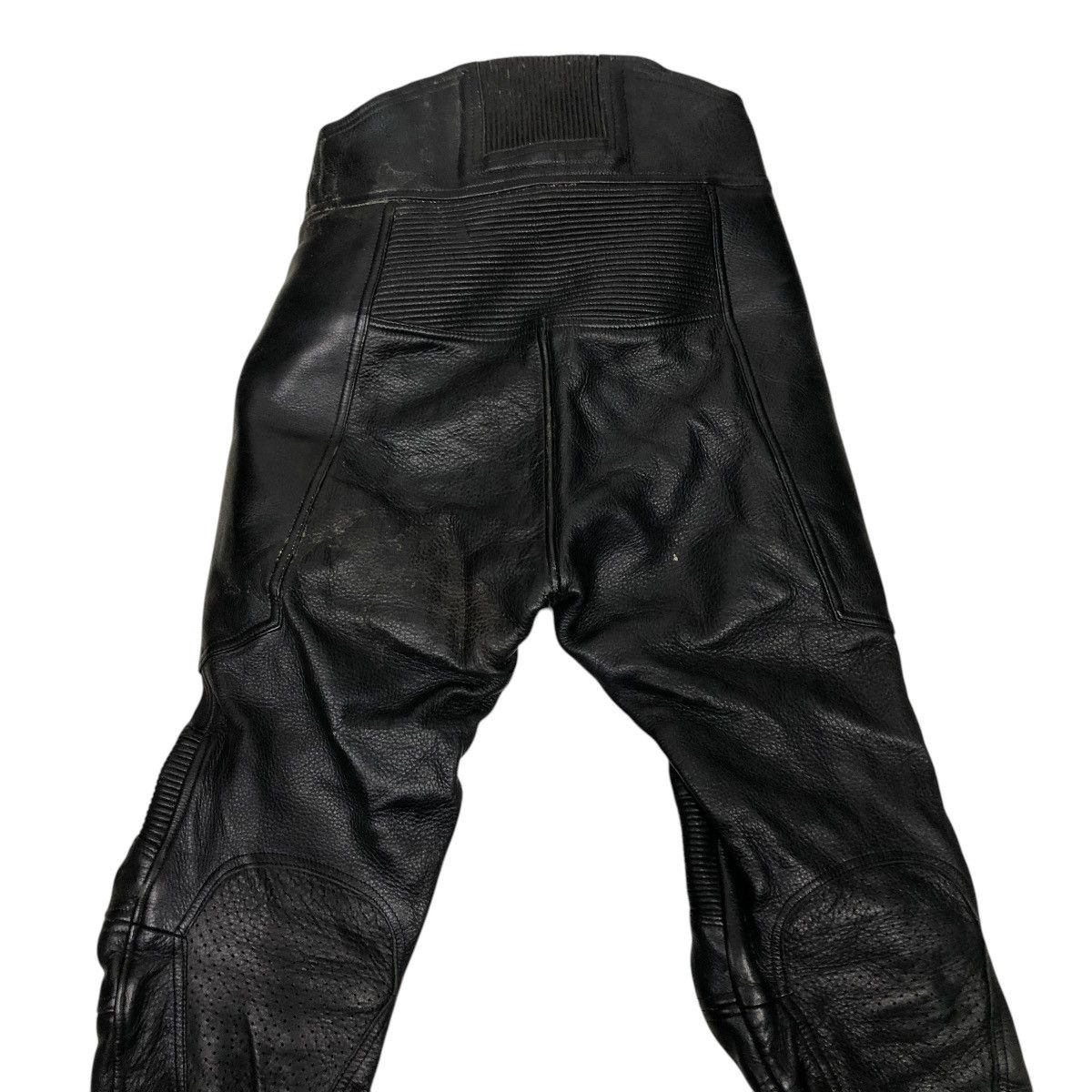 Genuine Leather 🔥VINTAGE GENUINE LEATHER BIKER PANTS HIVE ISSEY MIYAKE Size US 28 / EU 44 - 16 Thumbnail