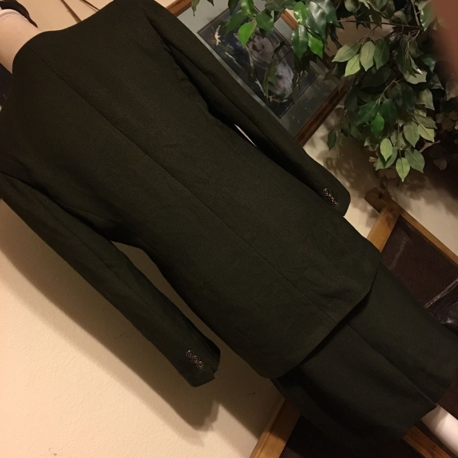 Vintage Vintage Atrium Collection olive jacket skirt set 7/8 Size M / US 6-8 / IT 42-44 - 5 Thumbnail