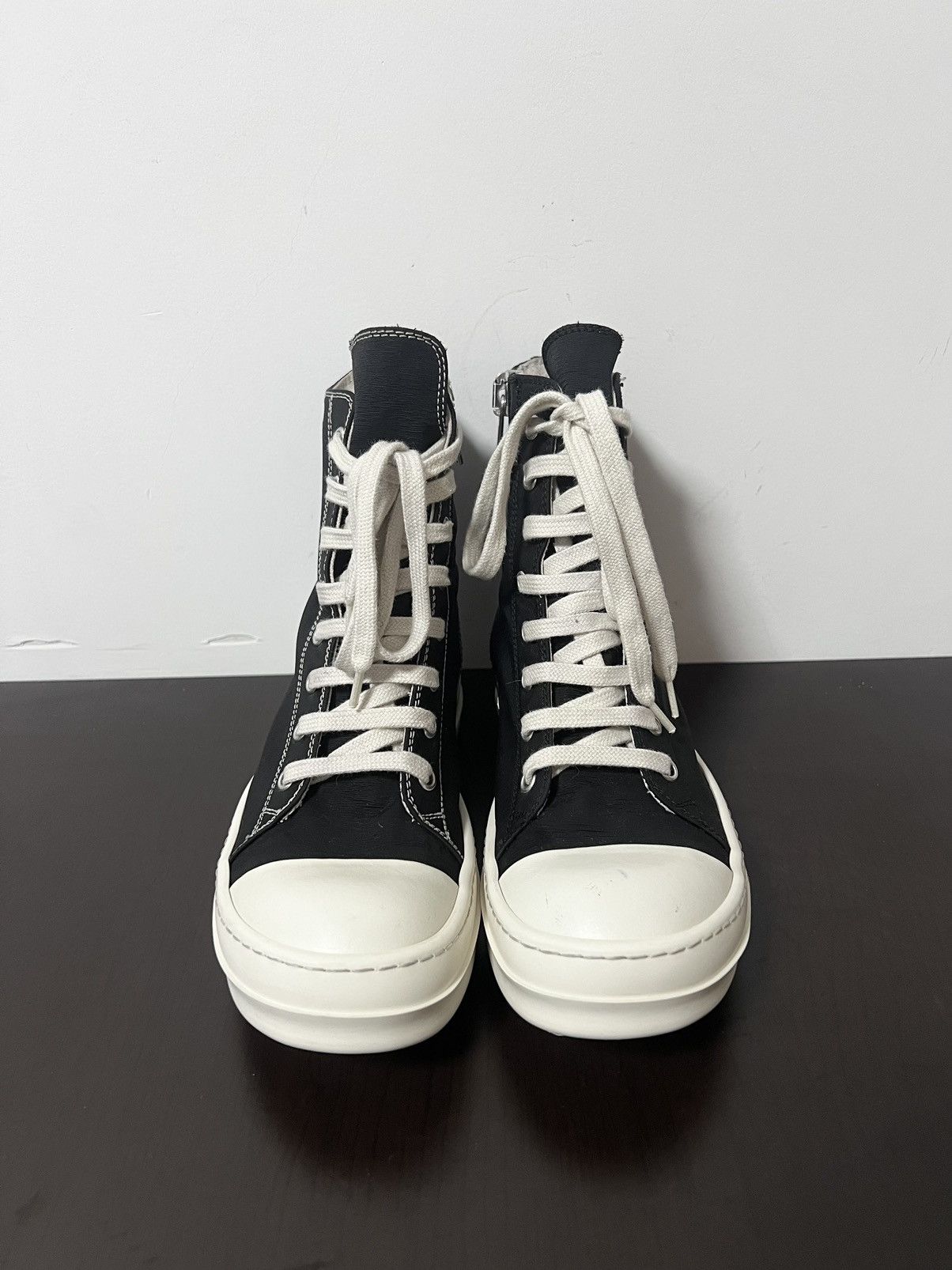 Rick Owens Drkshdw Rick owens ss19 ramones high top sneakers sz35.5 Size US 5.5 / IT 35.5 - 3 Thumbnail