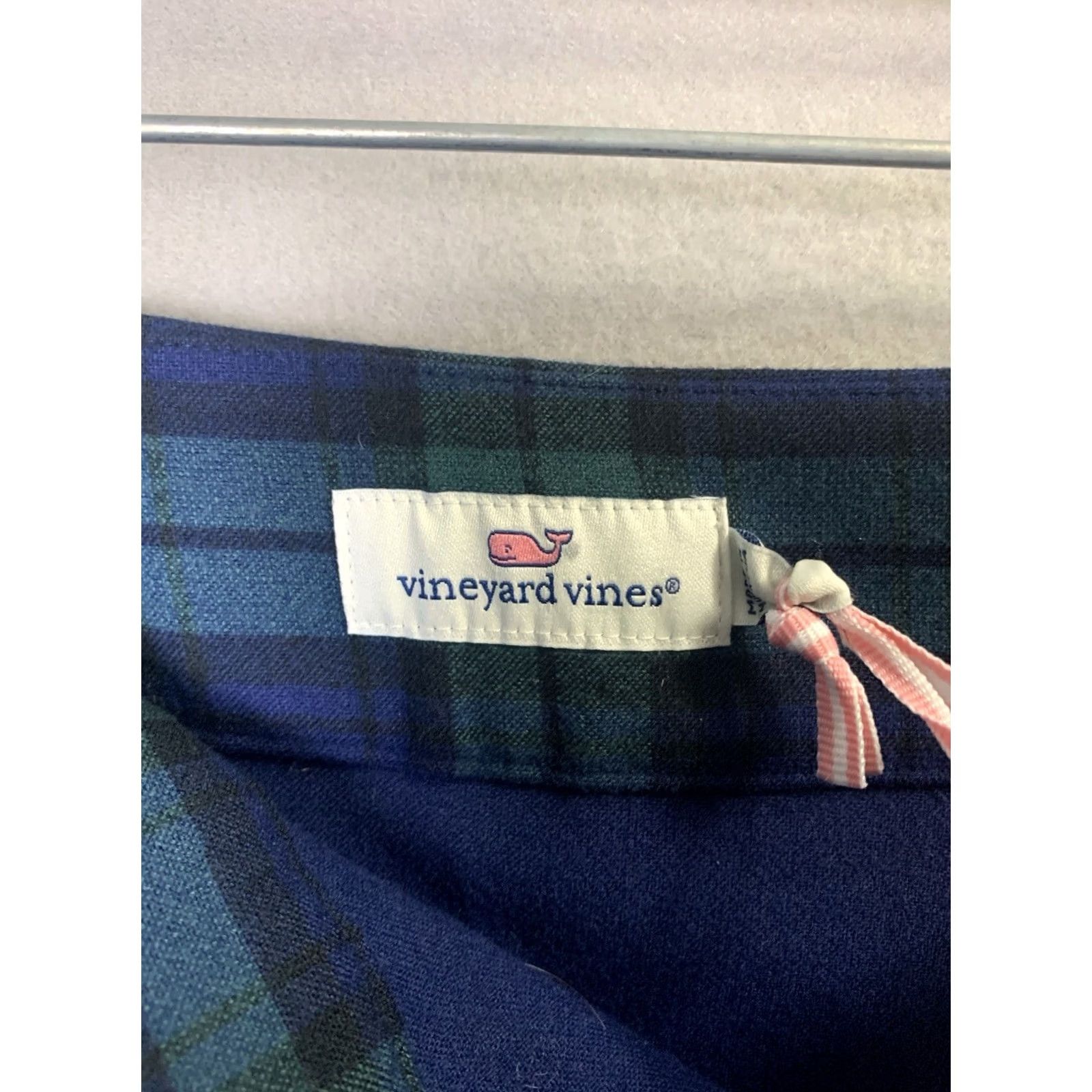 Vineyard Vines Vineyard Vines Skirt Womens Size 8 Blackwatch Tartan Plaid Mini Ponte Blue/Green Zipper Knit Size 30" / US 8 / IT 44 - 3 Thumbnail