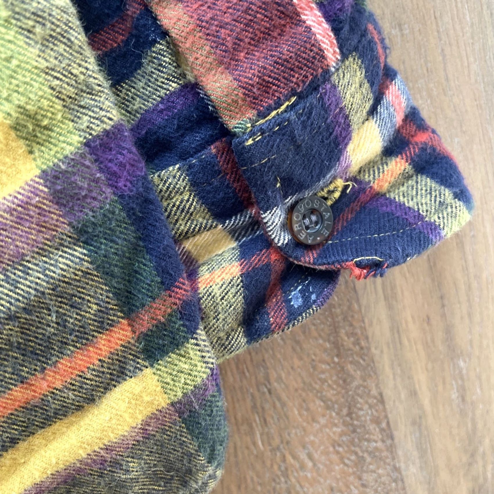 Aeropostale VINTAGE Aeropostale Plaid Shirt Mens Medium Button Down Flannel Longsleeve Grunge 90s Size US M / EU 48-50 / 2 - 4 Thumbnail