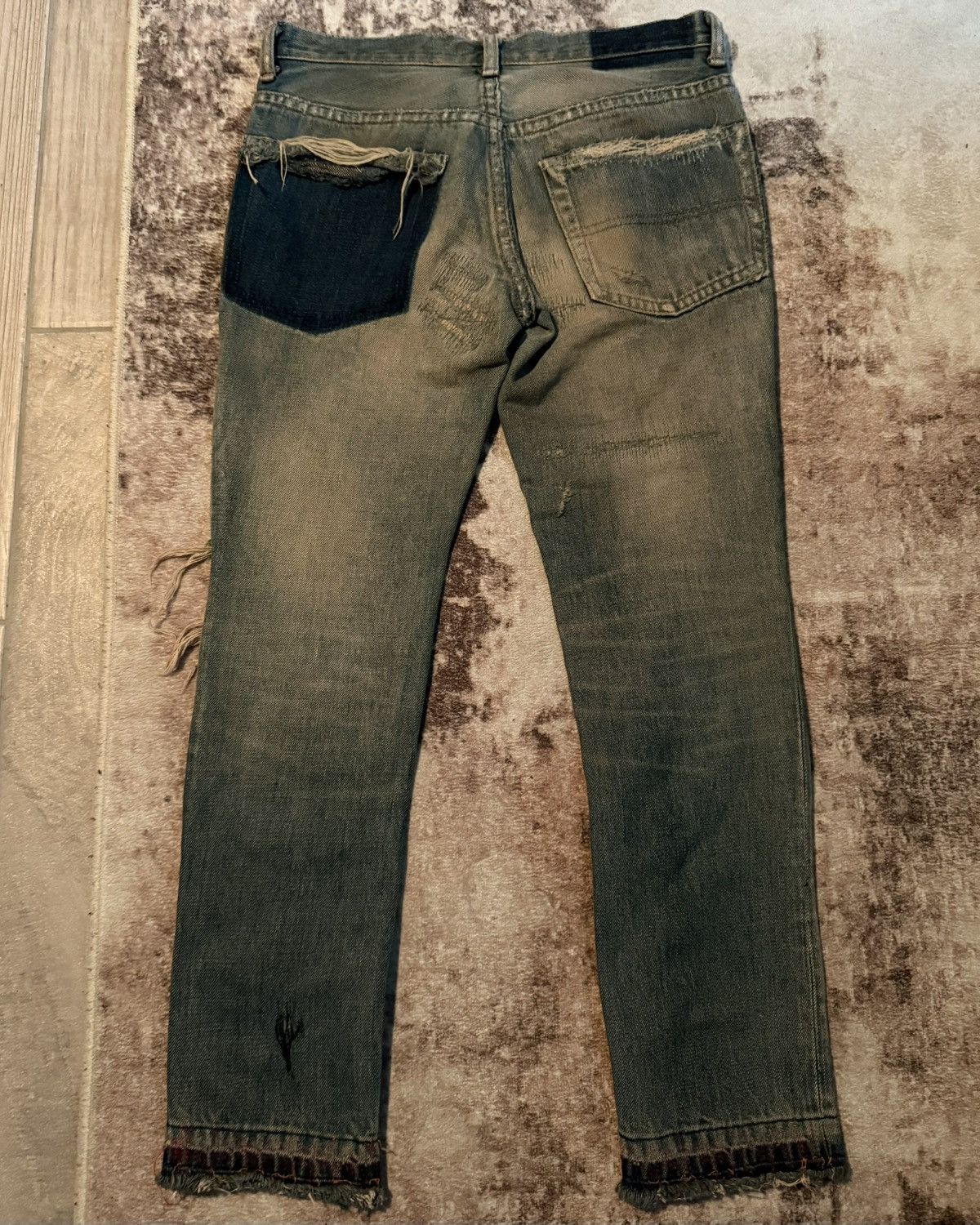 Undercover Undercover AW04 68 “Red Yarn” Denim Size US 28 / EU 44 - 2 Thumbnail