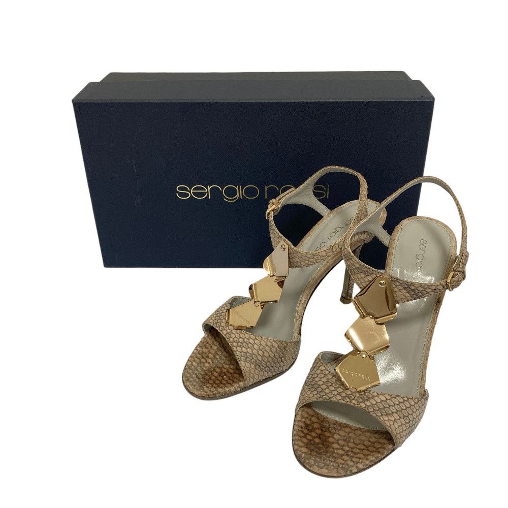 Other Other Sergio Rossi Python Sandals Leather Shoes DUTY FREE for USA Size ONE SIZE - 1 Thumbnail
