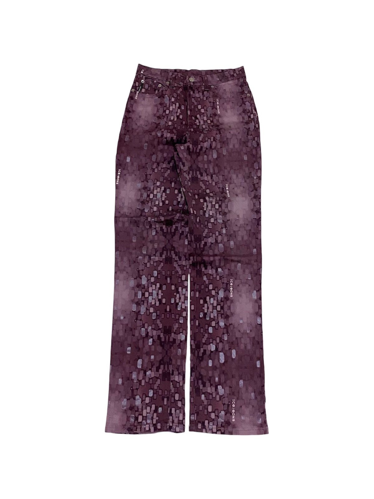 Iceberg × Vintage Icejeans by Iceberg Printed Streach Jeans Size 28" / US 6 / IT 42 - 1 Thumbnail