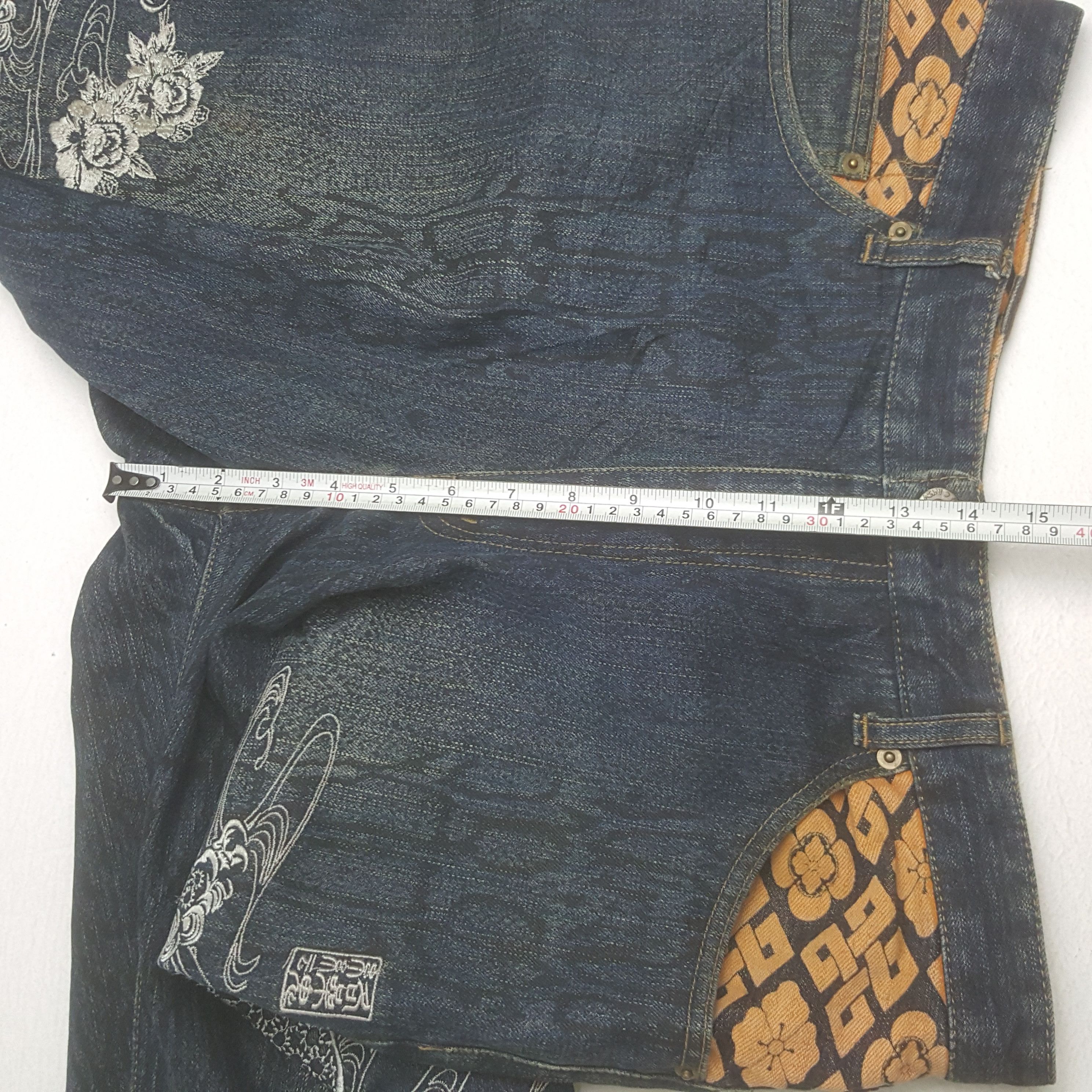 Japanese Brand Vintage Karakuri Tamashii Japanese Punk Sukajan Style Jeans Size US 34 / EU 50 - 10 Thumbnail