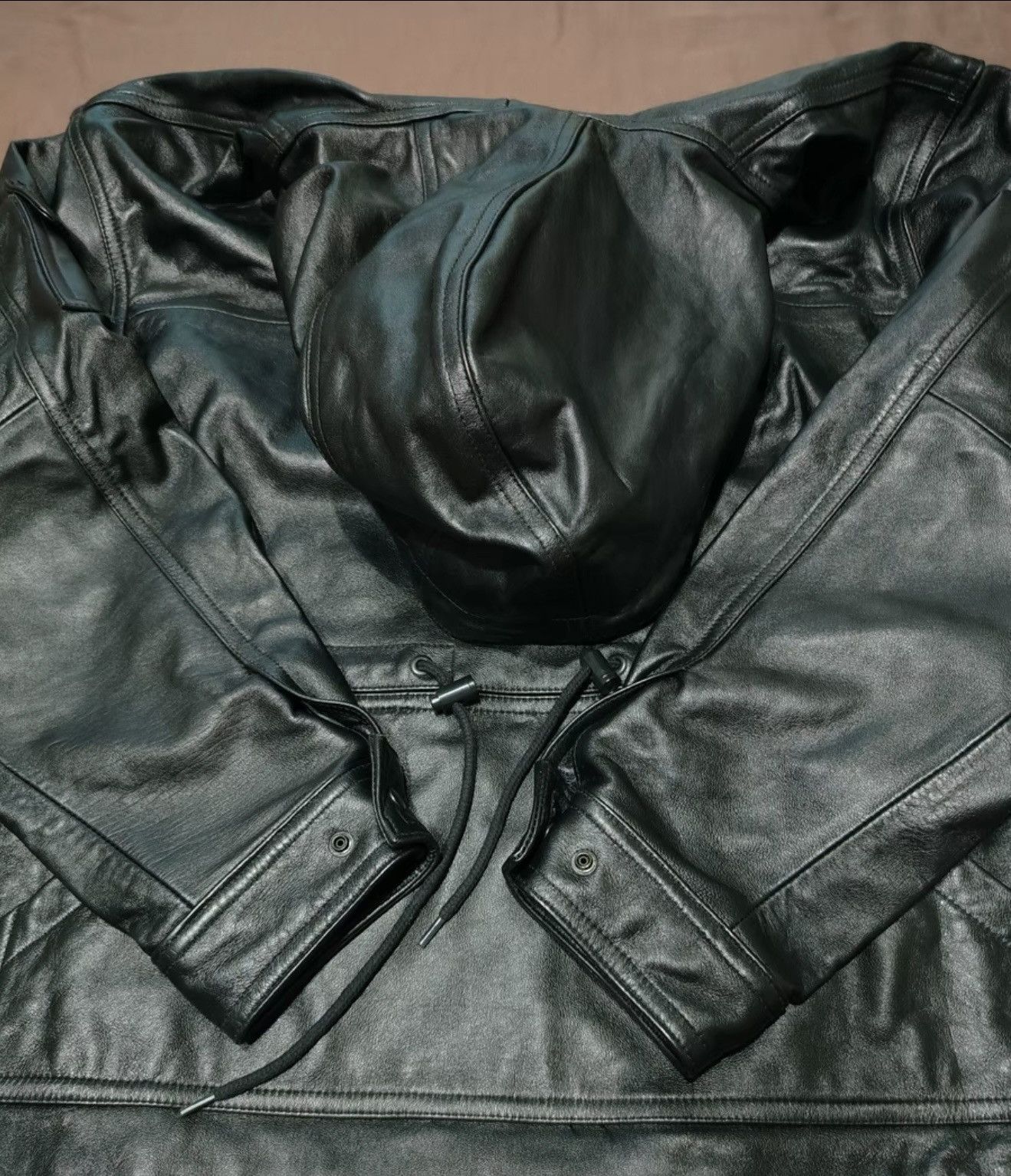 Supreme Supreme leather anroak jacket black Size US L / EU 52-54 / 3 - 3 Thumbnail