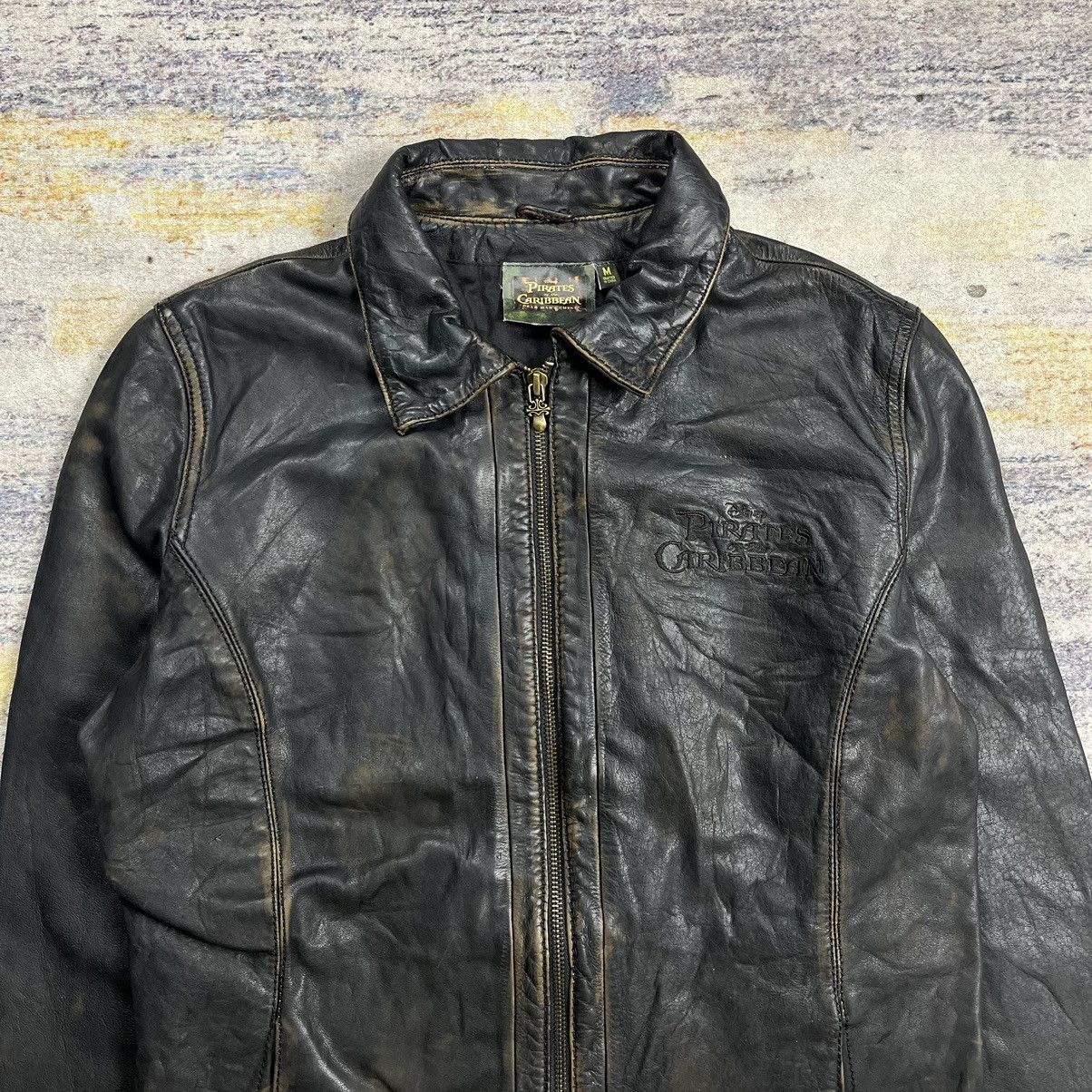 Disney Rare Disney Pirates of the caribbean leather jacket Size US M / EU 48-50 / 2 - 4 Thumbnail