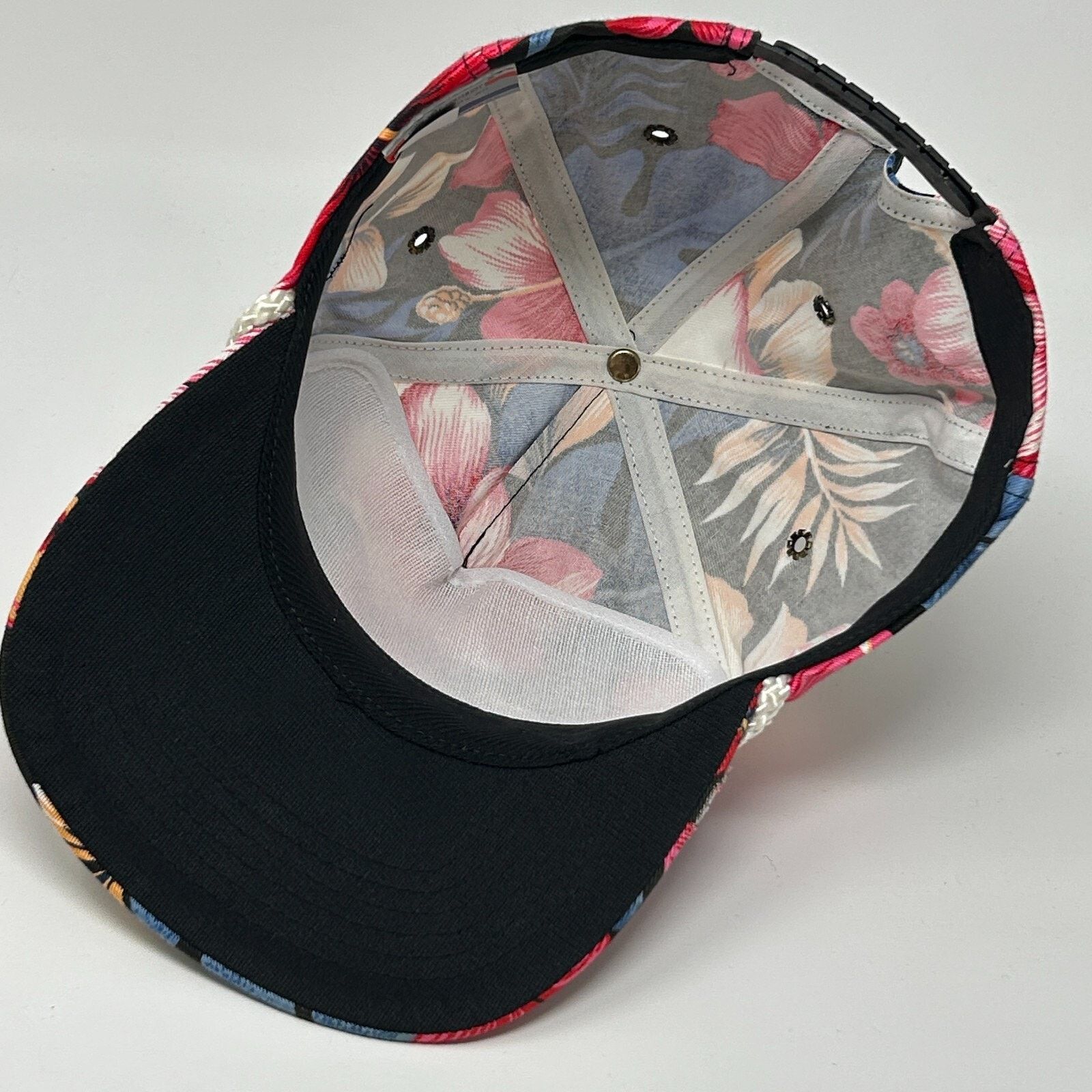 Vintage Vintage 80s Raychem Floral Hat Baseball Cap Hawaiian Black Size ONE SIZE - 4 Thumbnail