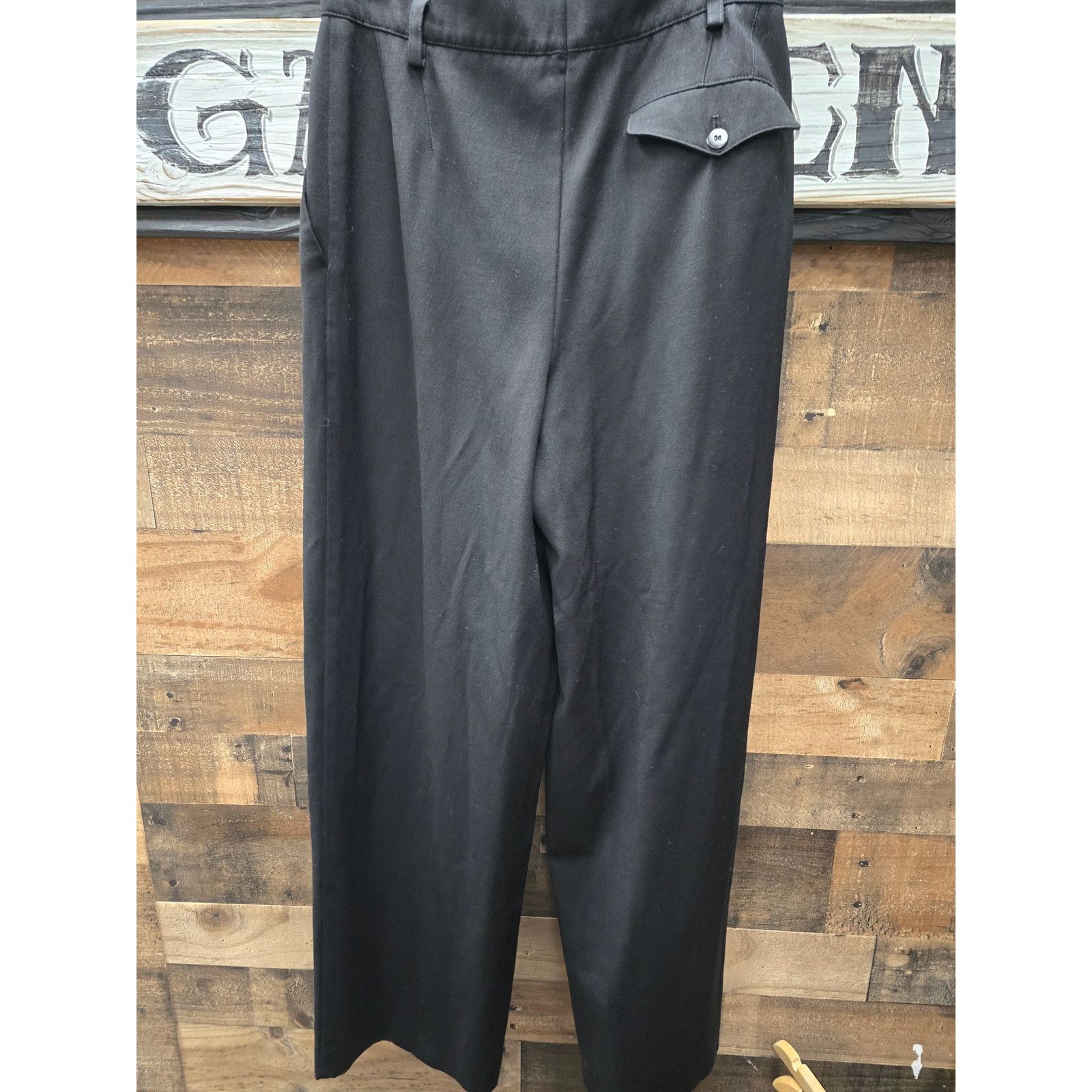 Escada Escada Wide Leg Black Pants, EU Size 36 Size 28" / US 6 / IT 42 - 5 Thumbnail