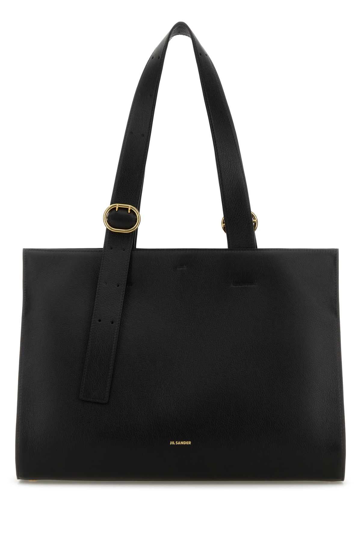 Jil Sander Black Leather Shopping Bag Size ONE SIZE - 1 Thumbnail