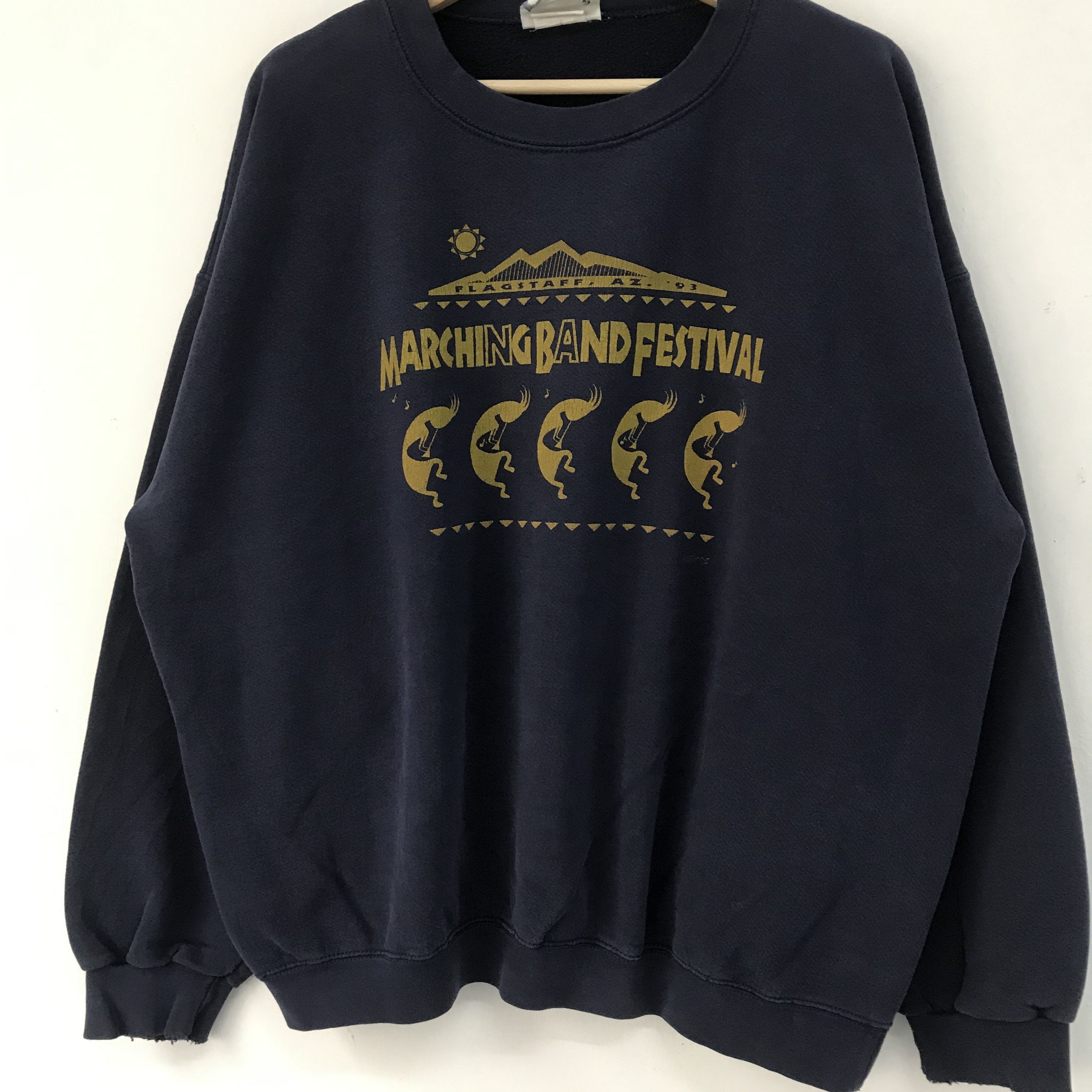 Arizona Jean Co. Vintage 90's Flagstaff Arizona Blue Sweatshirt - 517 Size US XL / EU 56 / 4 - 3 Thumbnail