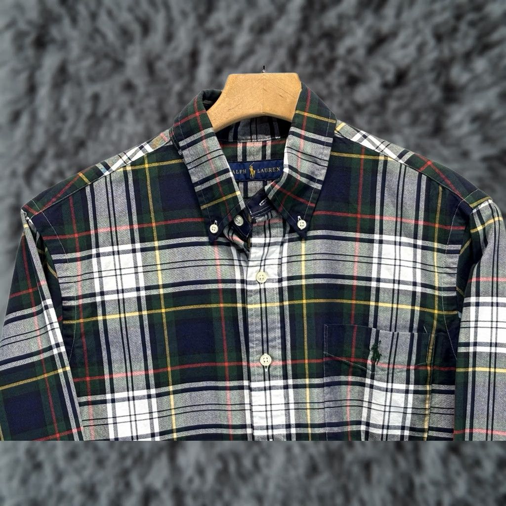 Ralph Lauren Ralph Lauren Button-Down Shirt Men’s M Plaid Single Pocket Pony Logo Preppy Size US M / EU 48-50 / 2 - 1 Thumbnail