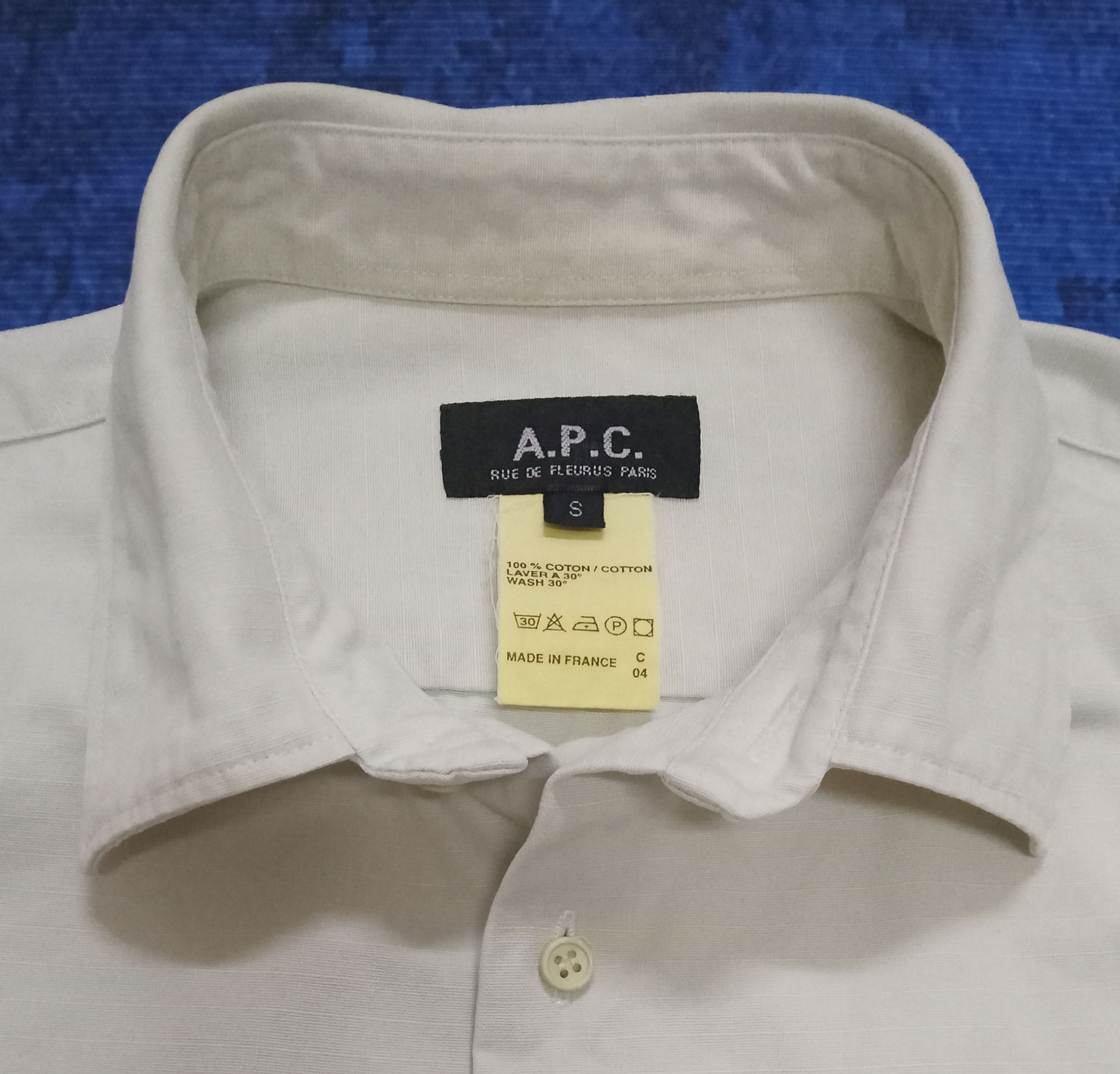 A.P.C. A.P.C. Rue De Fleurus Paris Ripstop Button Ups Shirt Size US S / EU 44-46 / 1 - 4 Thumbnail