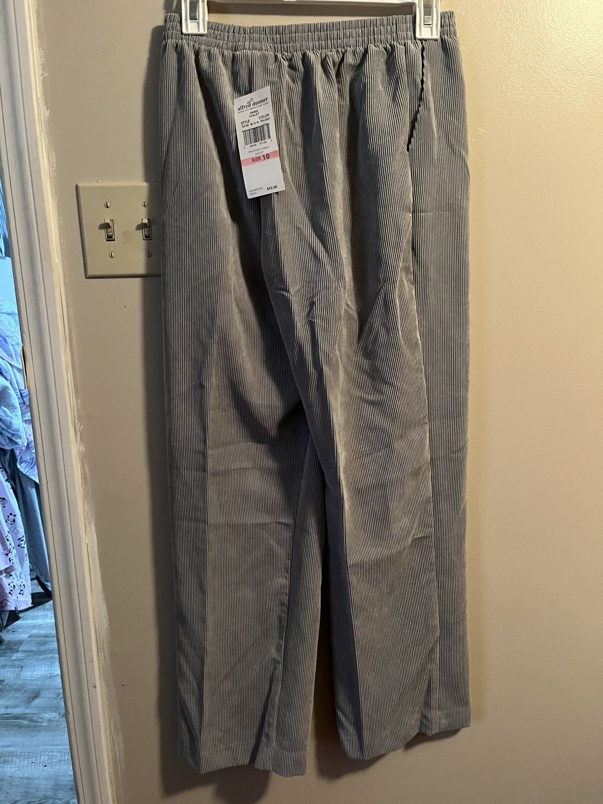 Alfred Dunhill Alfred Dunner Grey Pants Size 10 NWT Size 32" / US 10 / IT 46 - 1 Thumbnail