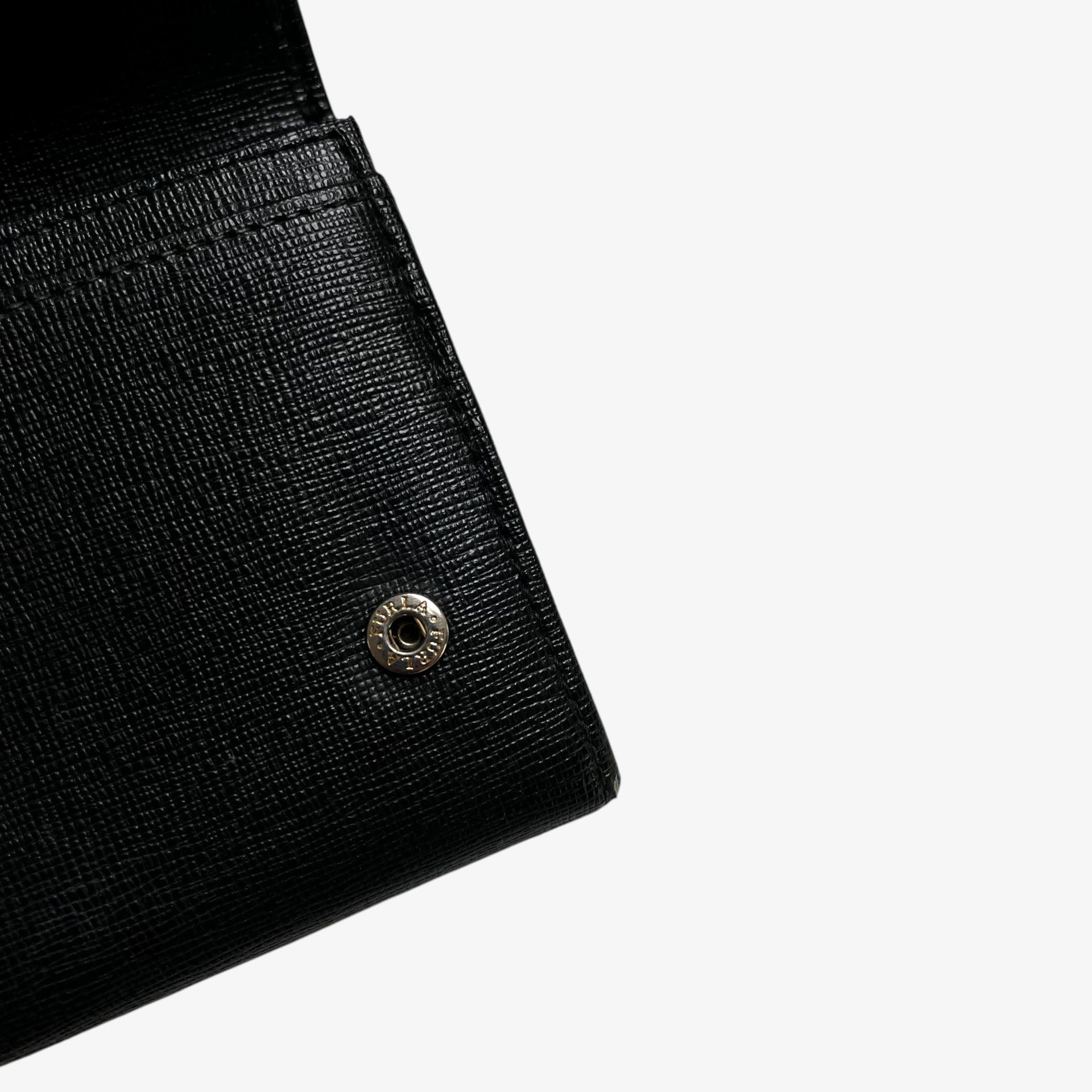 Furla Vintage Y2K Furla Black Leather Continental Flap Wallet Size ONE SIZE - 5 Thumbnail