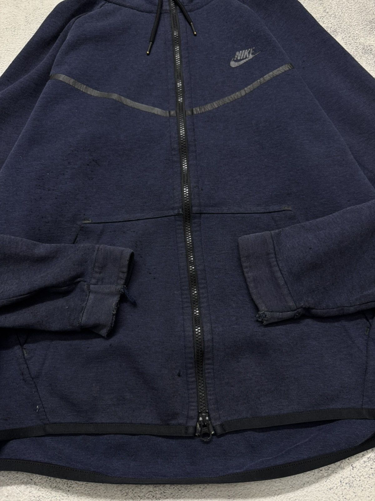 Nike Vintage Y2k Faded 🔥 Nike Zip Hoodie Tech Fleece 00’s Size US L / EU 52-54 / 3 - 9 Thumbnail