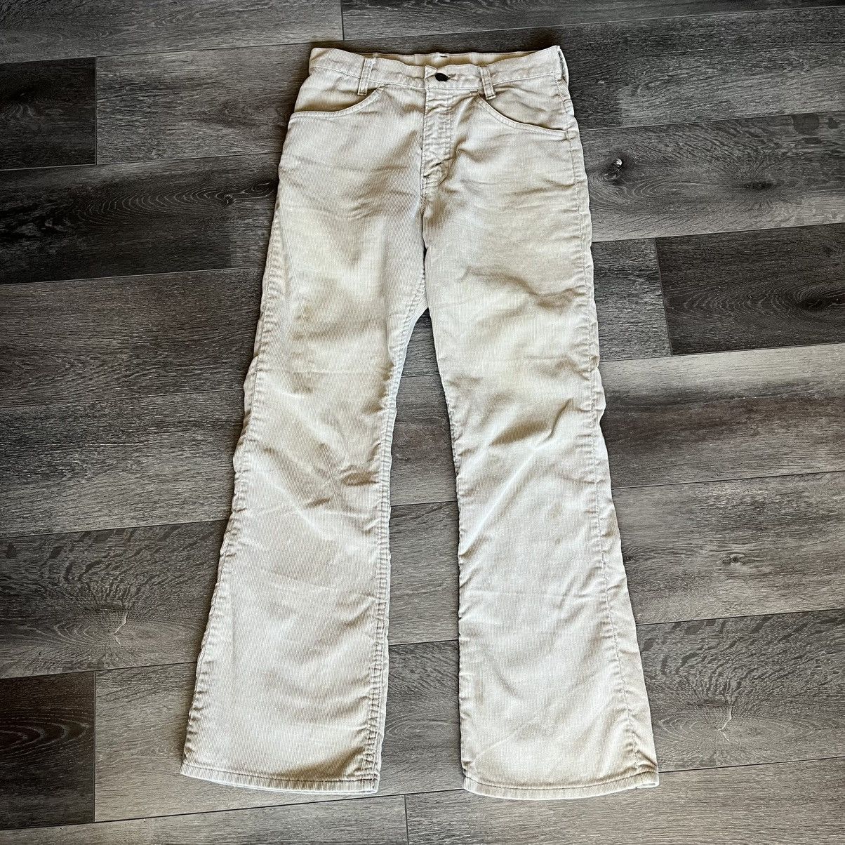 Levi's Vintage 1970s Levi’s Corduroy Bell Bottom Flare Jeans 27x28 Size US 27 - 2 Thumbnail