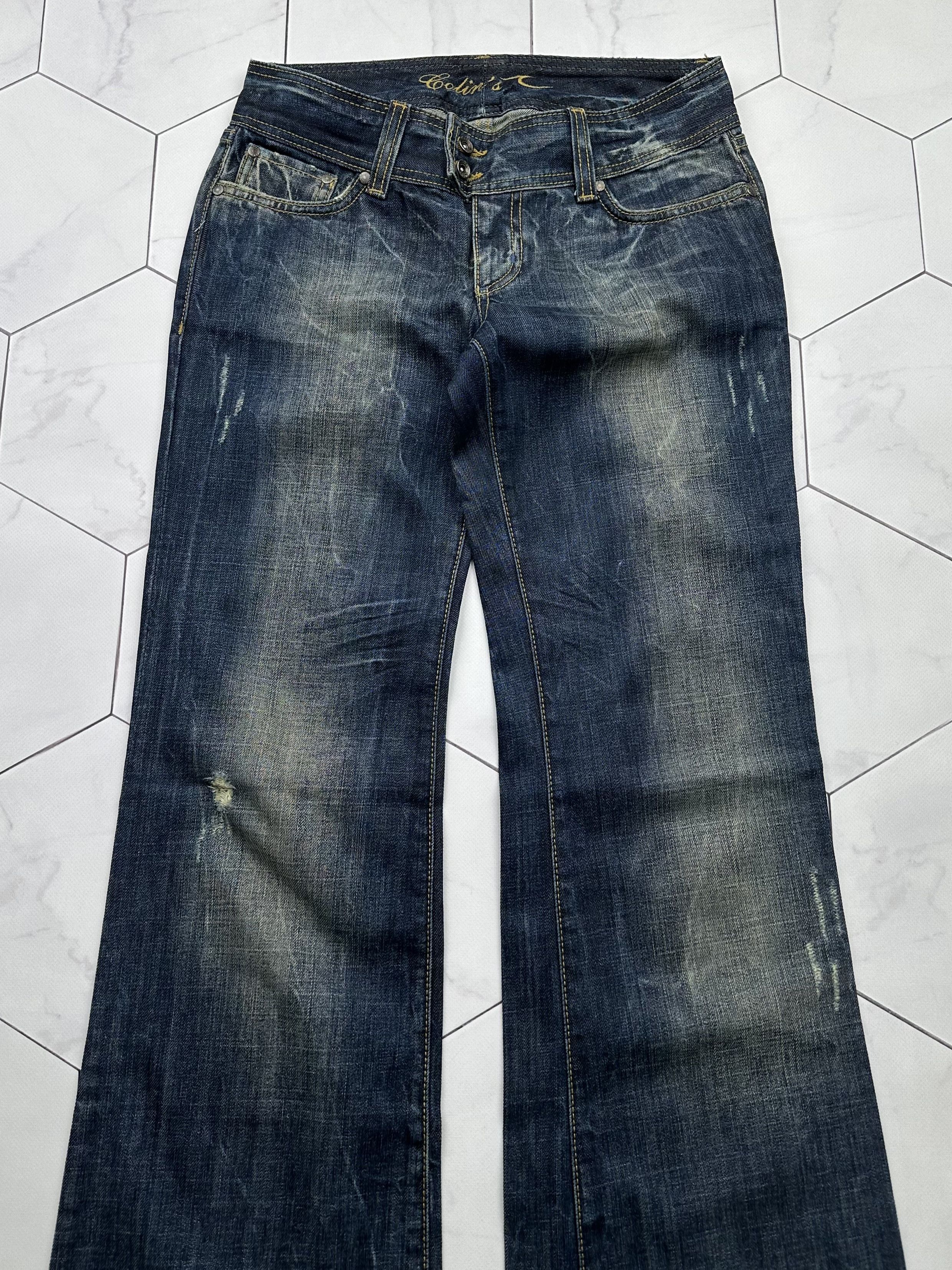 Vintage Vintage Faded Flare Jeans E2 Size 28" / US 6 / IT 42 - 2 Thumbnail