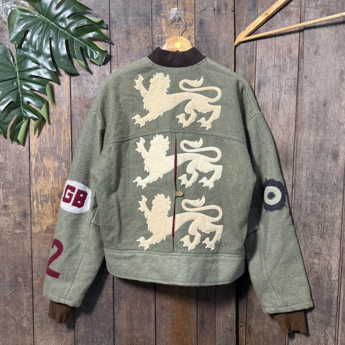 Fake London Genius Vintage 90’s Fake London Wool Cashmere Bomber Jacket Size US M / EU 48-50 / 2 - 2 Thumbnail
