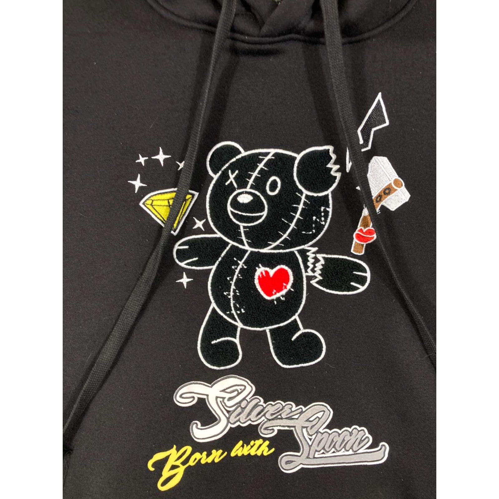 Vintage Bleecker & Mercer Pullover Sweatshirt Hooded Mens L Black Drawstring Pockets Long Sleeve Regular Fit Size US L / EU 52-54 / 3 - 5 Thumbnail