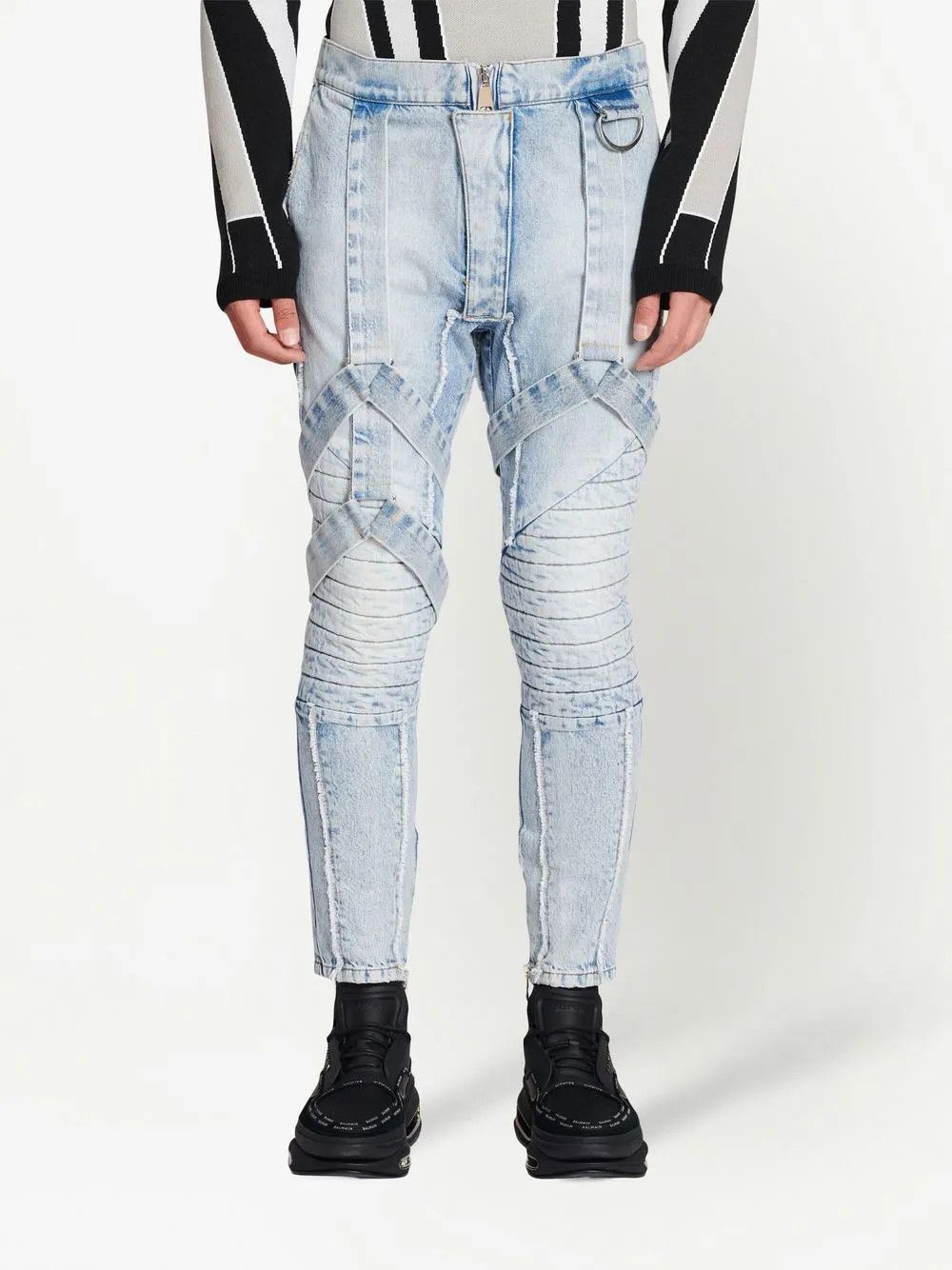 Balmain o1y0426 Denim Pant in Blue Size US 33 - 2 Thumbnail