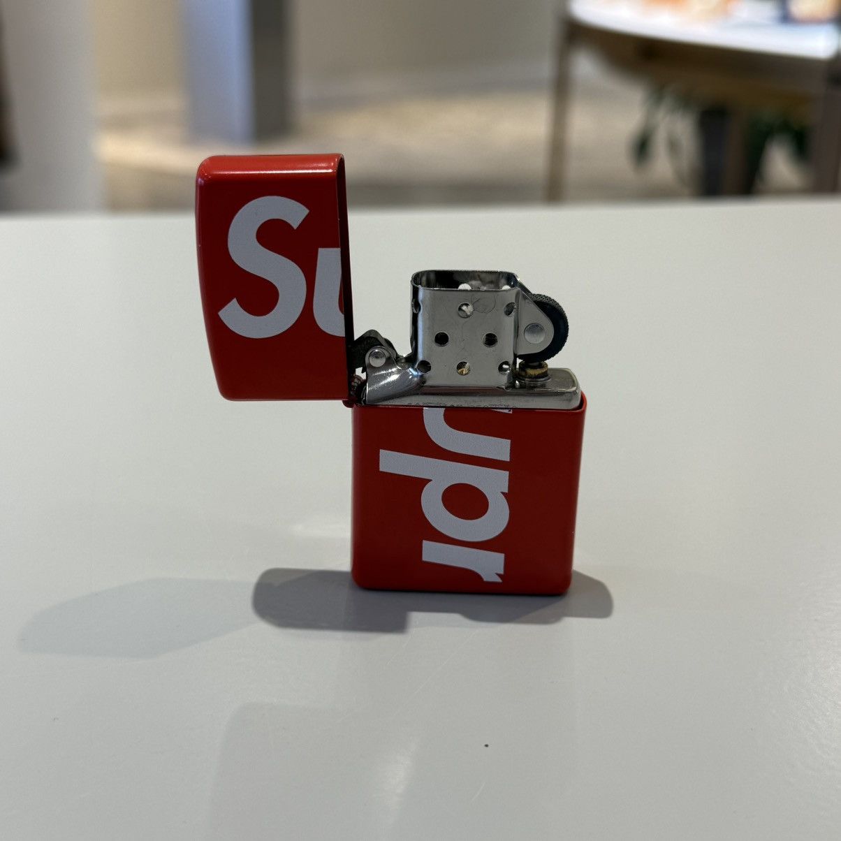 Supreme Supreme Logo Zippo Red Size ONE SIZE - 4 Thumbnail