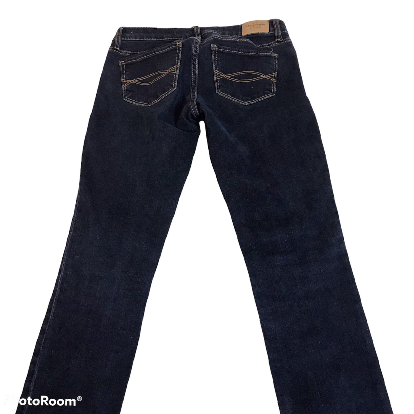 Abercrombie & Fitch VINTAGE Abercrombie & Fitch Jeans Womens Sz 0 The A&F Super Skinny Dark Wash W25 Size 25" / US 0 / IT 36 - 6 Thumbnail