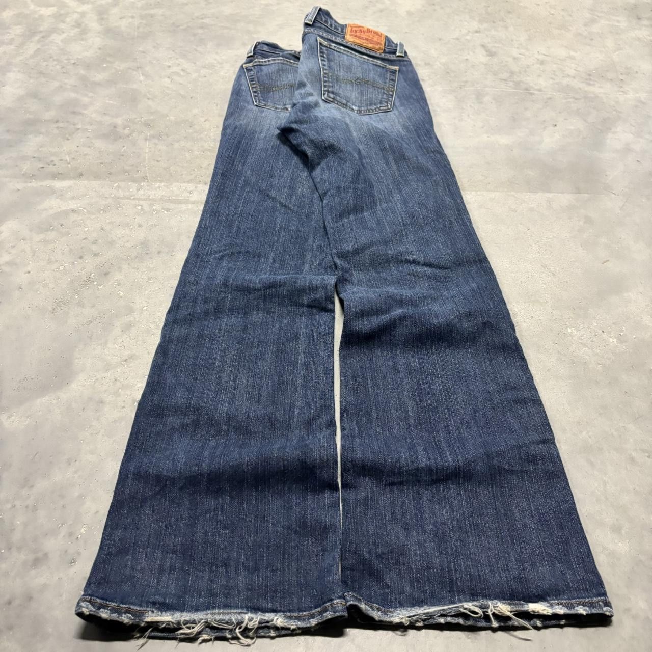 Japanese Brand × Vintage Crazy Vintage Y2K/2000s Grunge Dark Wash Bootcut Denim Jeans! Size US 30 / EU 46 - 4 Thumbnail