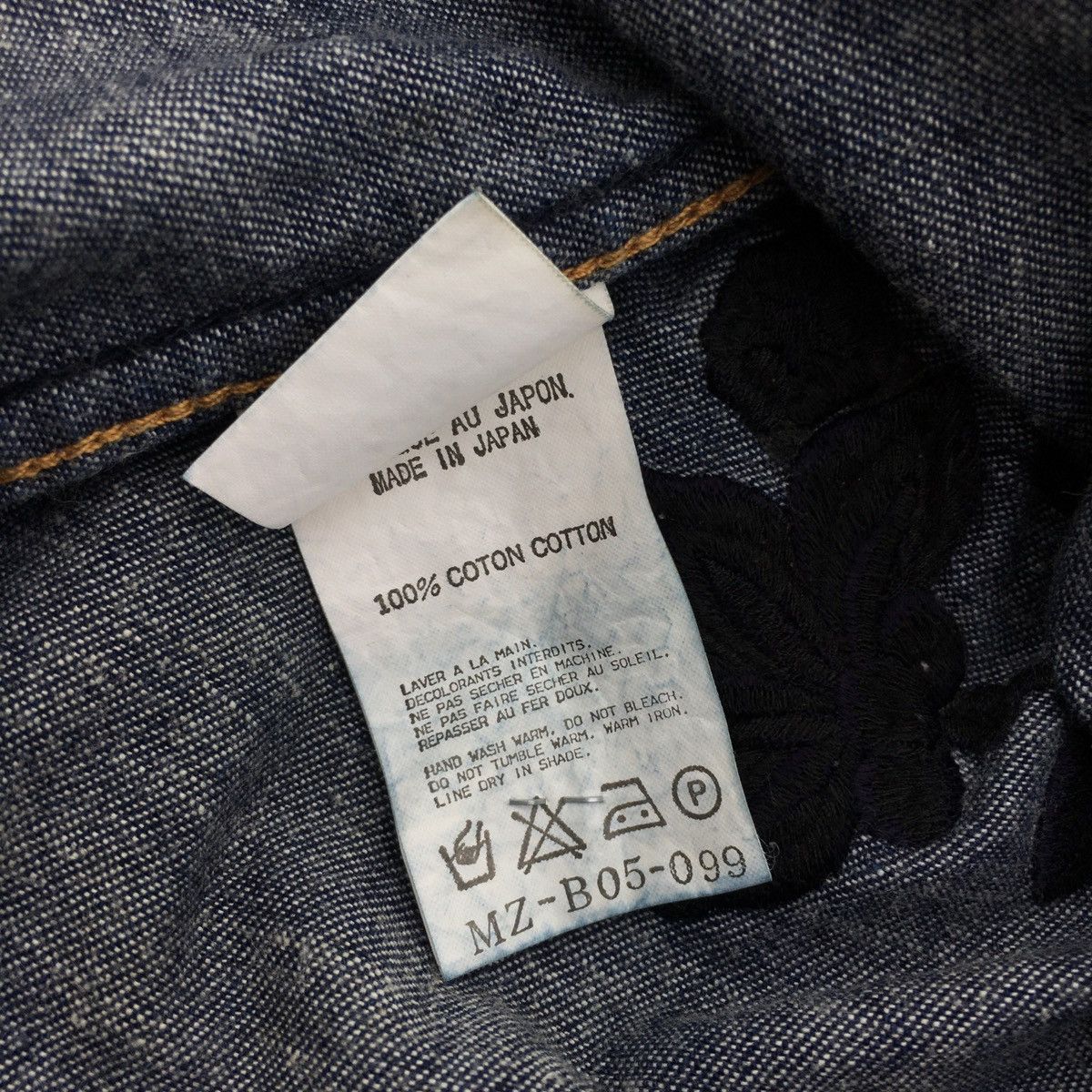 Yohji Yamamoto YS For Men Flower Denim Shirt Size US L / EU 52-54 / 3 - 9 Thumbnail