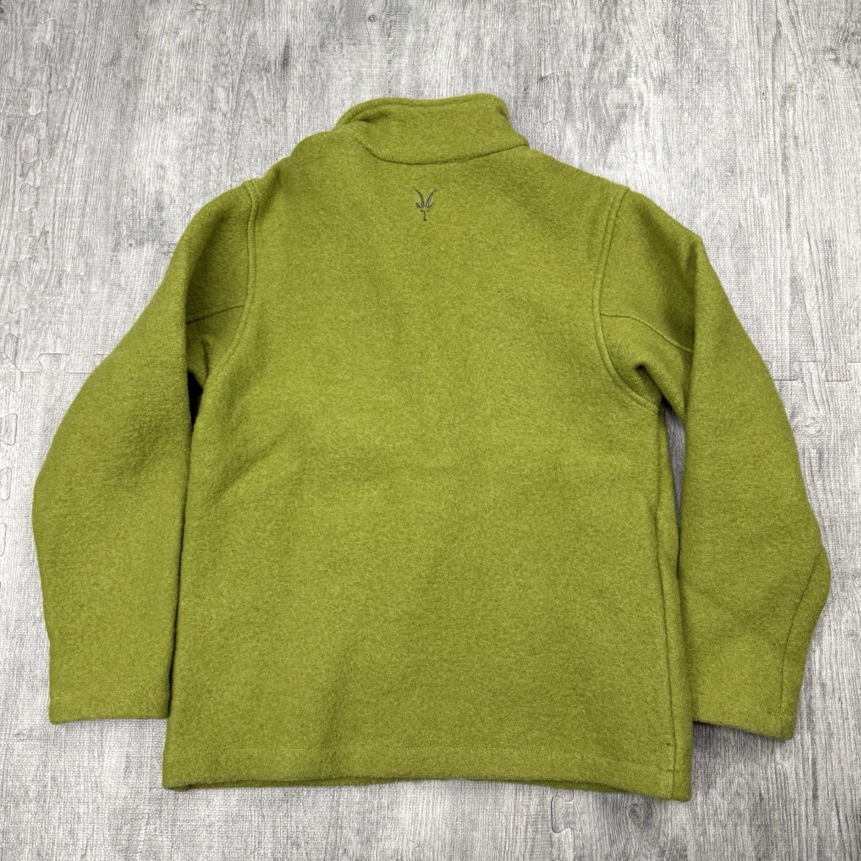 Vintage VINTAGE Ibex Women's M Merino Boiled Wool Full Zip Jacket Sweater Green Outdoor Travel Size M / US 6-8 / IT 42-44 - 5 Thumbnail