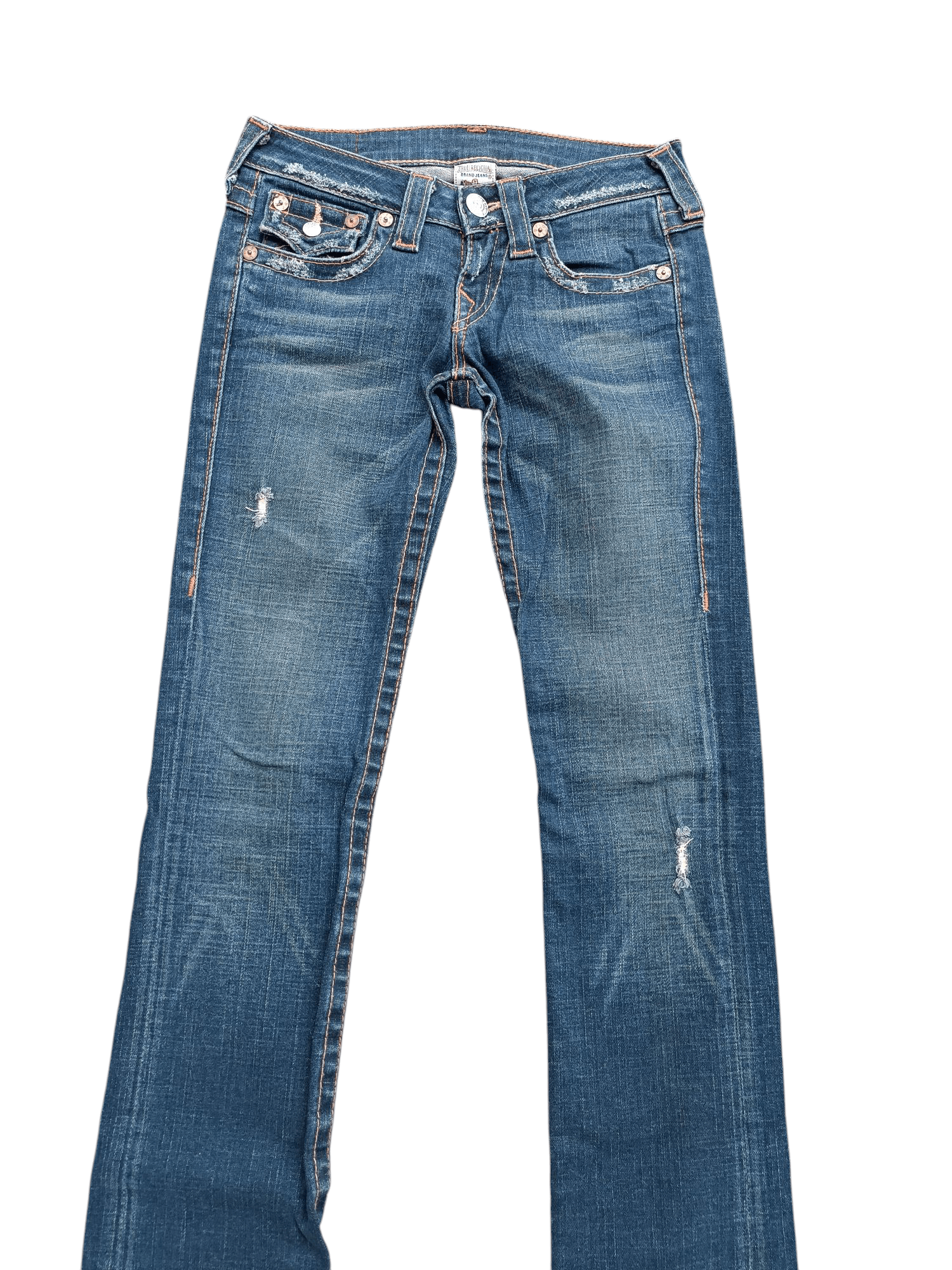 True Religion × Vintage VINTAGE TRUE RELIGION BILLY DISTRESSED DENIM TR023 Size 26" / US 2 / IT 38 - 2 Thumbnail