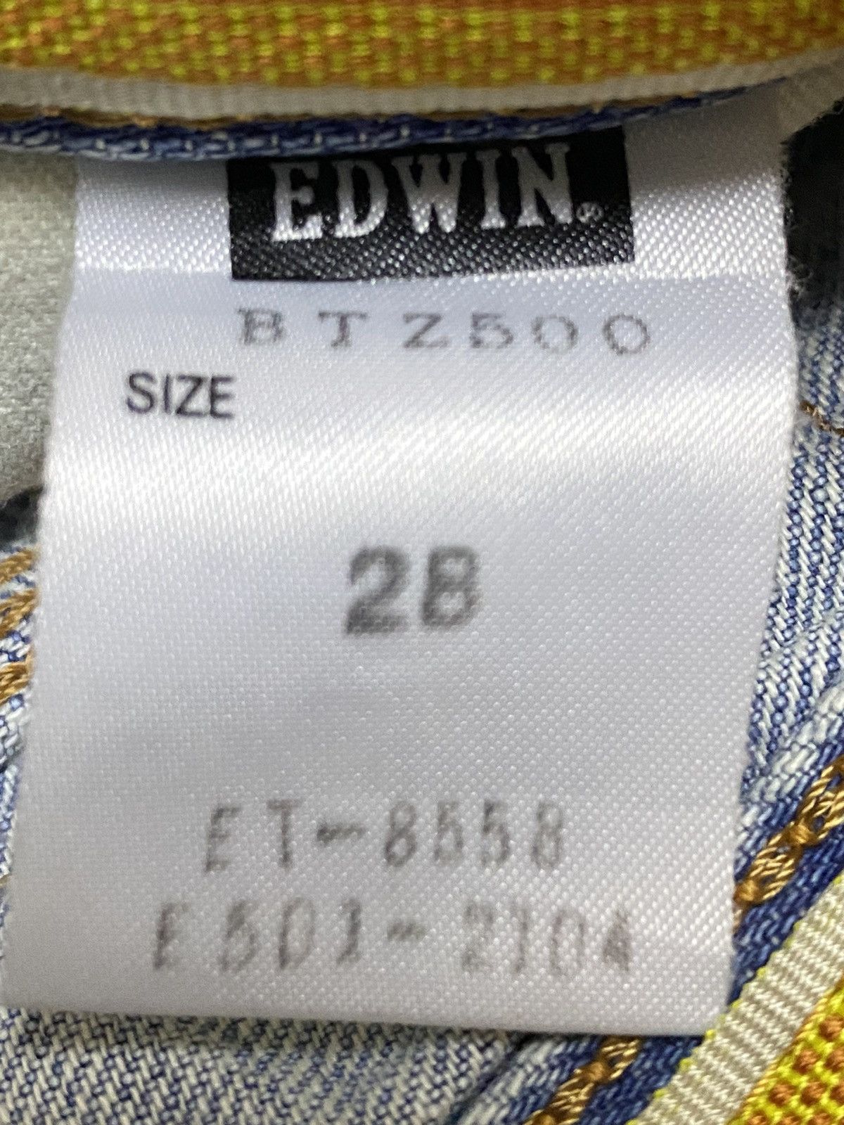 Japanese Brand Vintage Edwin 503 Blue Faded Wash Distressed Loose Jeans Size US 32 / EU 48 - 14 Thumbnail