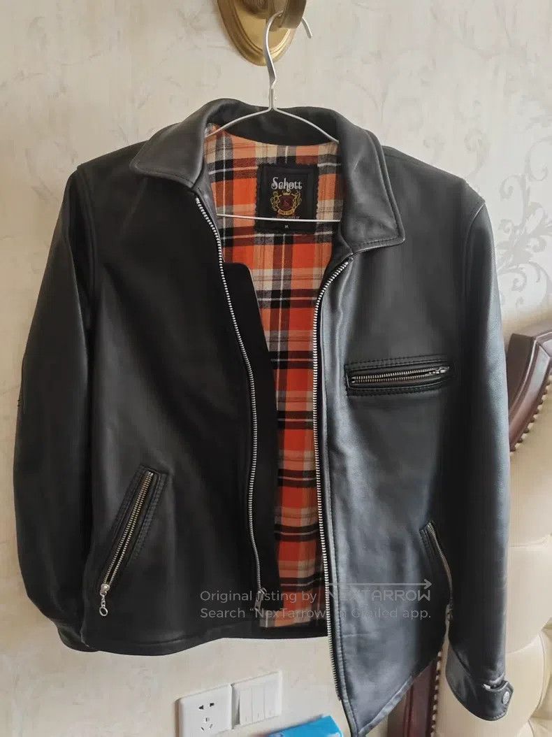 Schott Schott Black cowhide coat Size US M / EU 48-50 / 2 - 1 Thumbnail